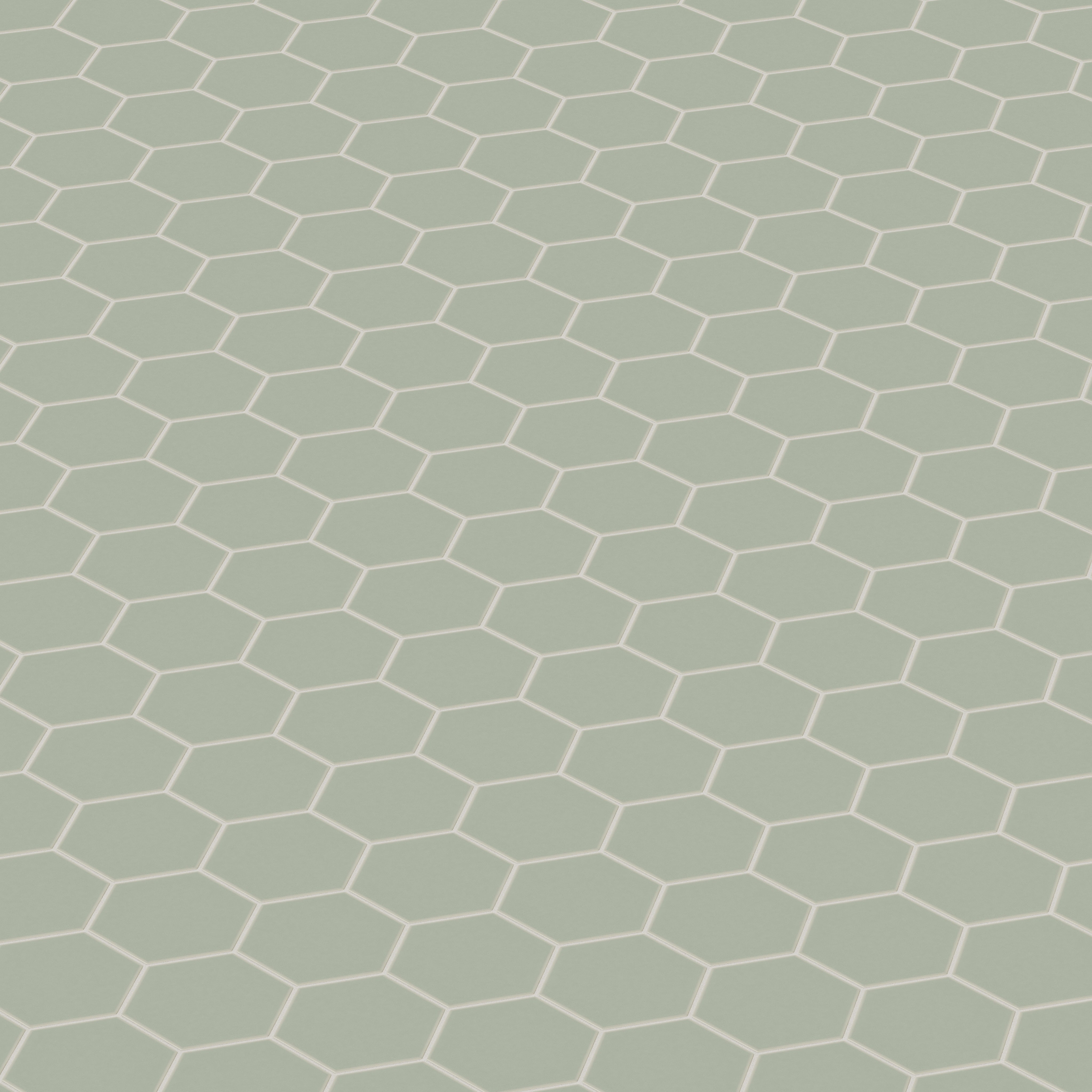 6" Hexagon Original Ceramic Tile in Rosemary Matte