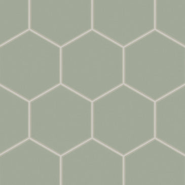 8" Hexagon Original Ceramic Tile in Rosemary Matte