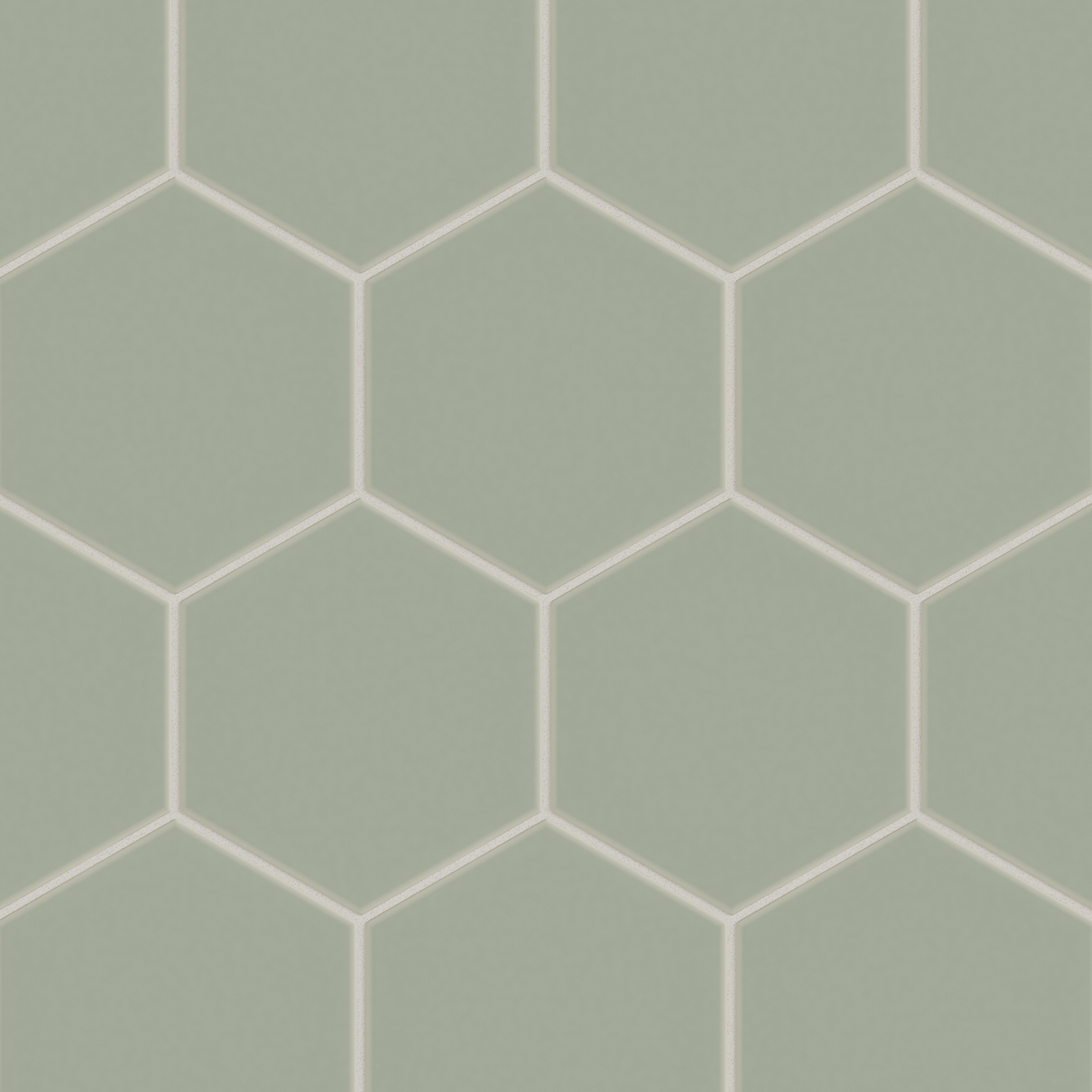 8" Hexagon Original Ceramic Tile in Rosemary Matte