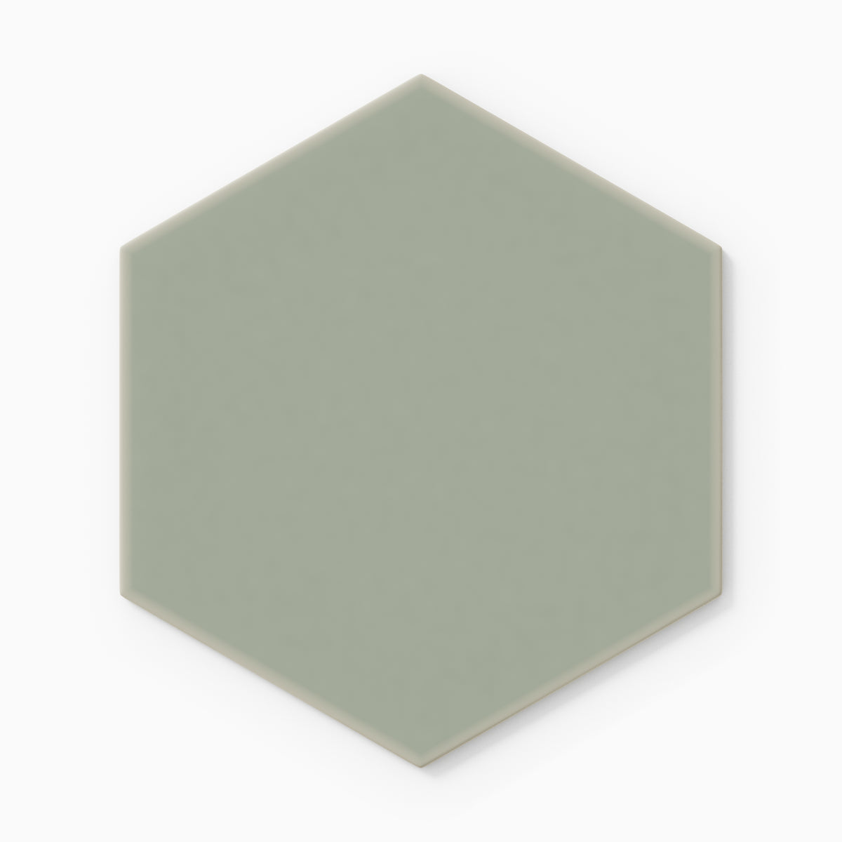 8" Hexagon Original Ceramic Tile in Rosemary Matte