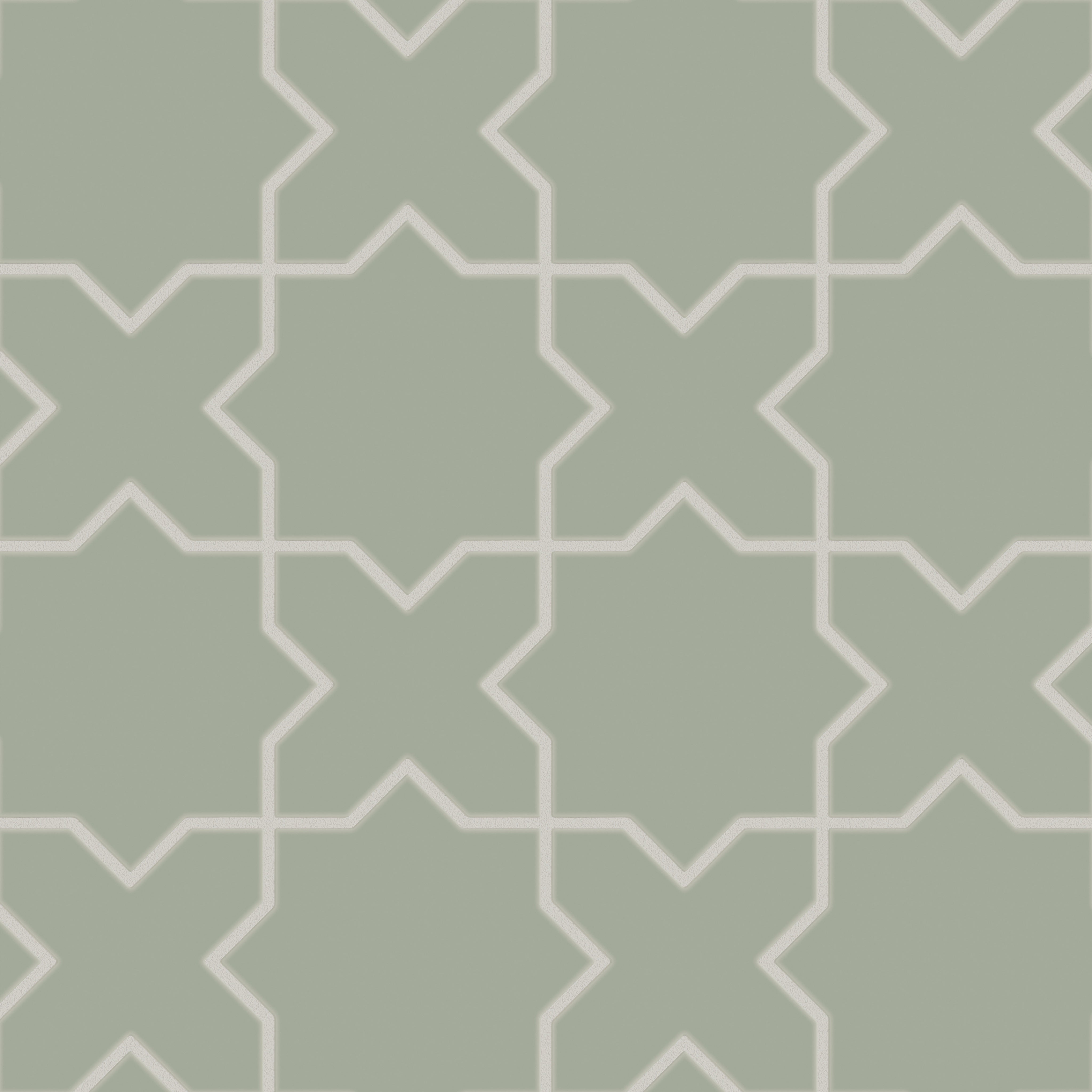 Star & Cross Original Ceramic Tile in Rosemary Matte