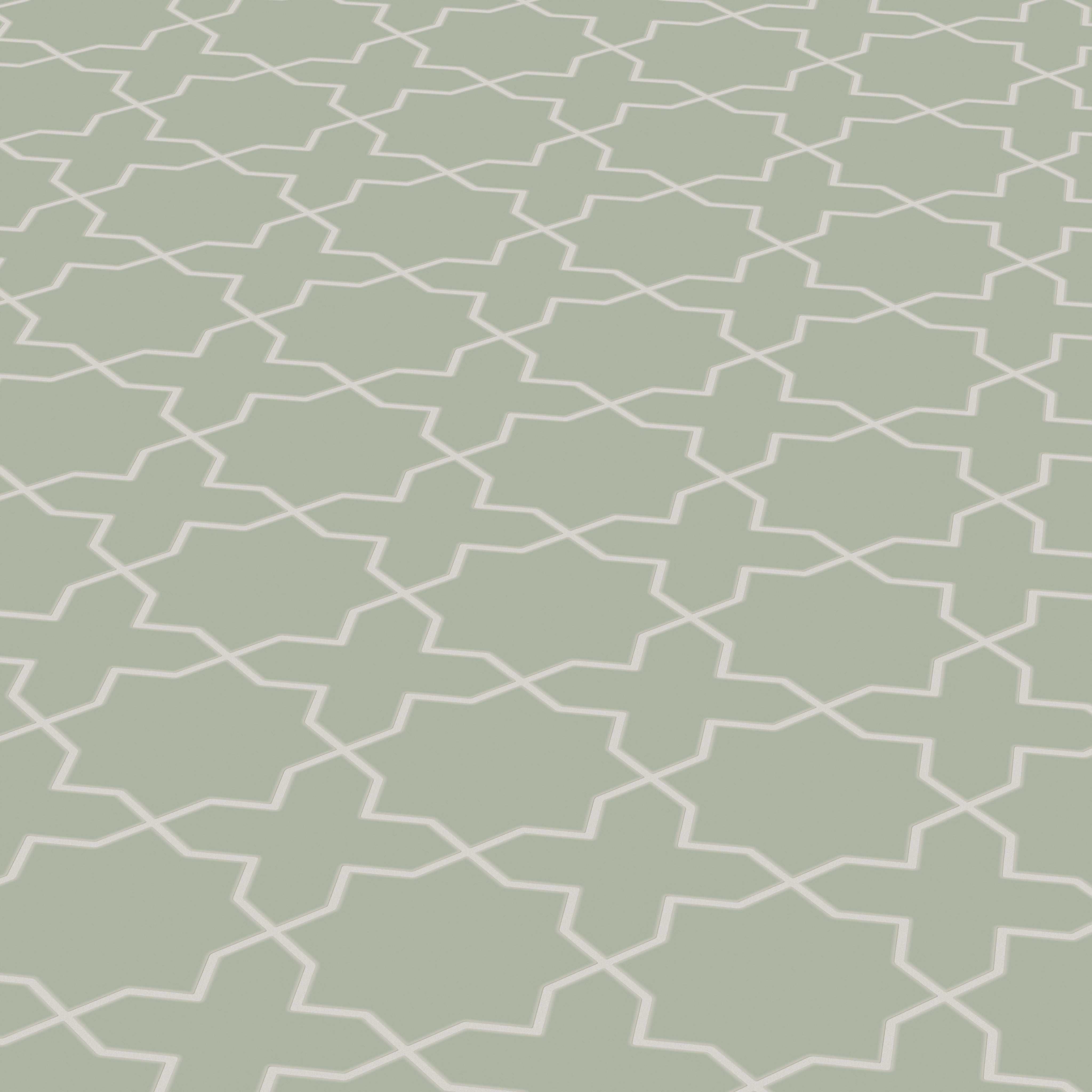 Star & Cross Original Ceramic Tile in Rosemary Matte