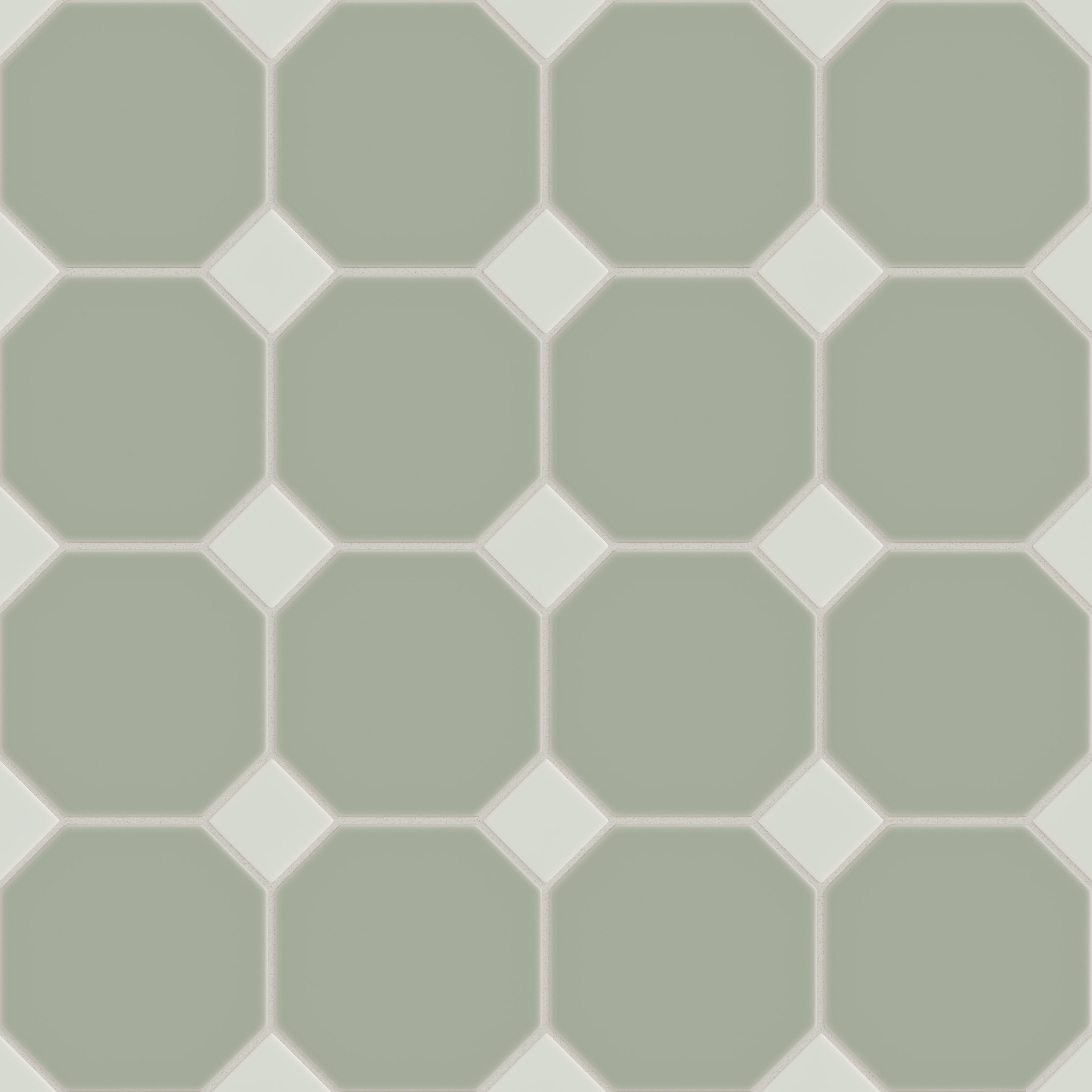Gramercy Original Ceramic Tile in Rosemary Matte & Overcast Matte