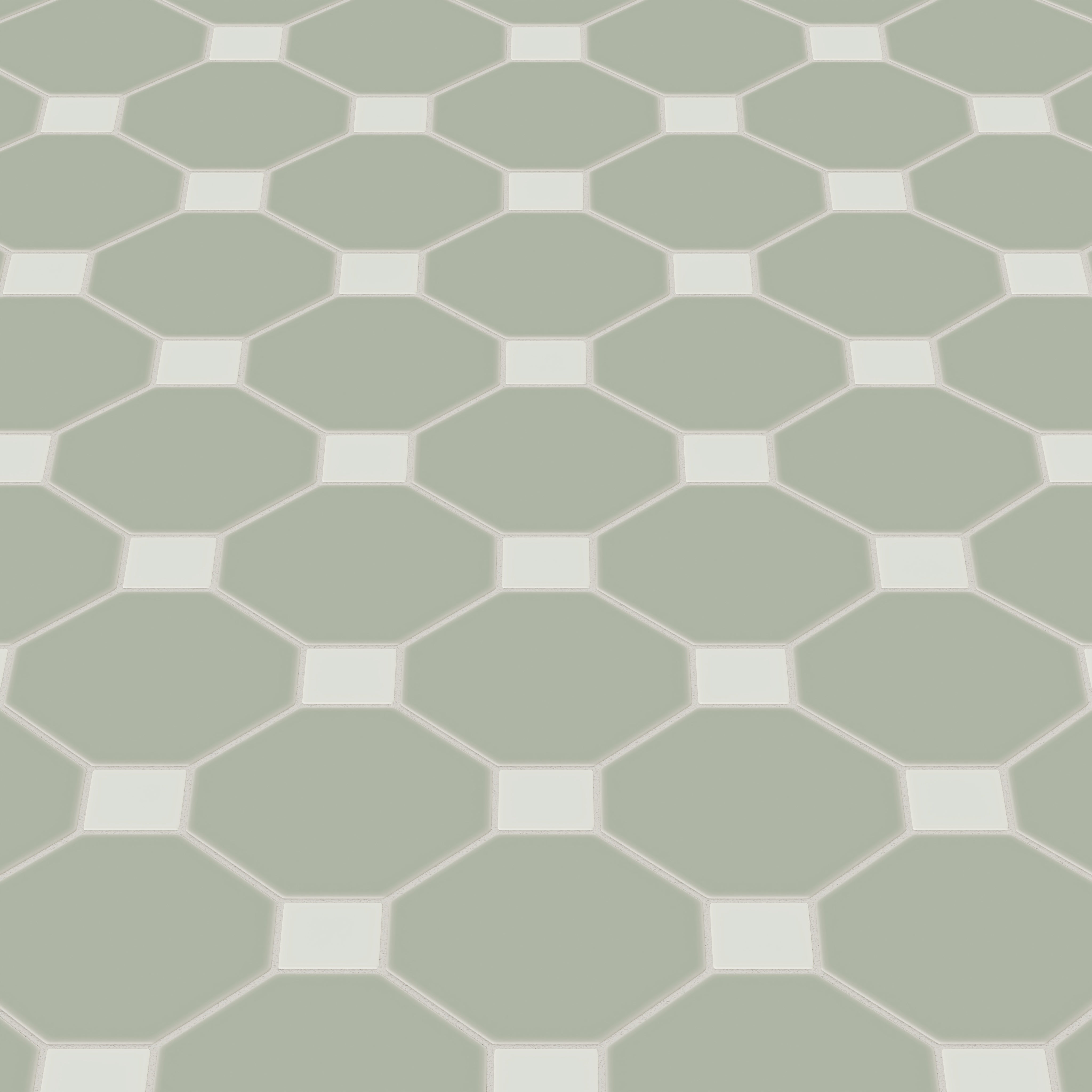 Gramercy Original Ceramic Tile in Rosemary Matte & Overcast Matte