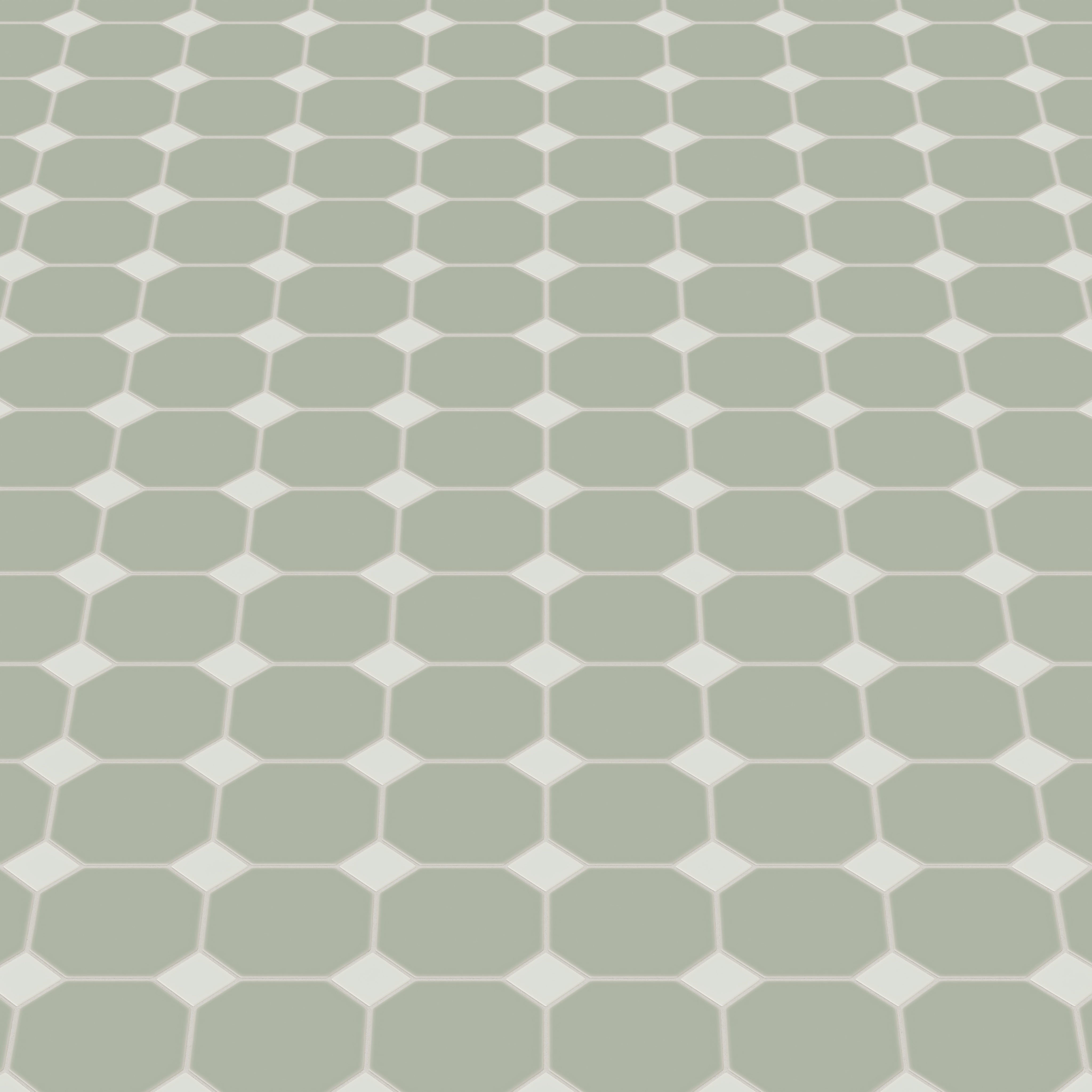 Gramercy Original Ceramic Tile in Rosemary Matte & Overcast Matte