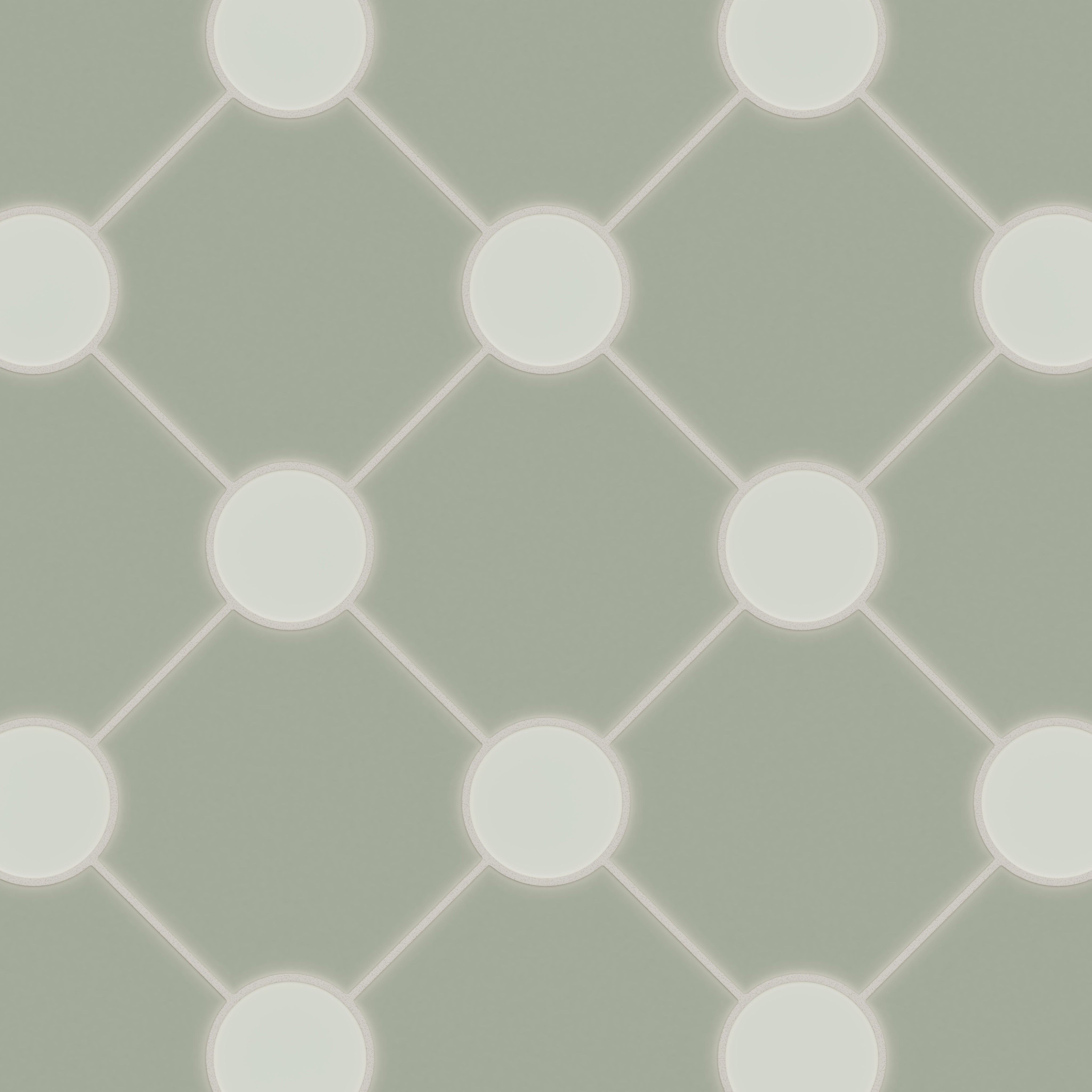 Portico Original Ceramic Tile in Rosemary Matte & Overcast Matte