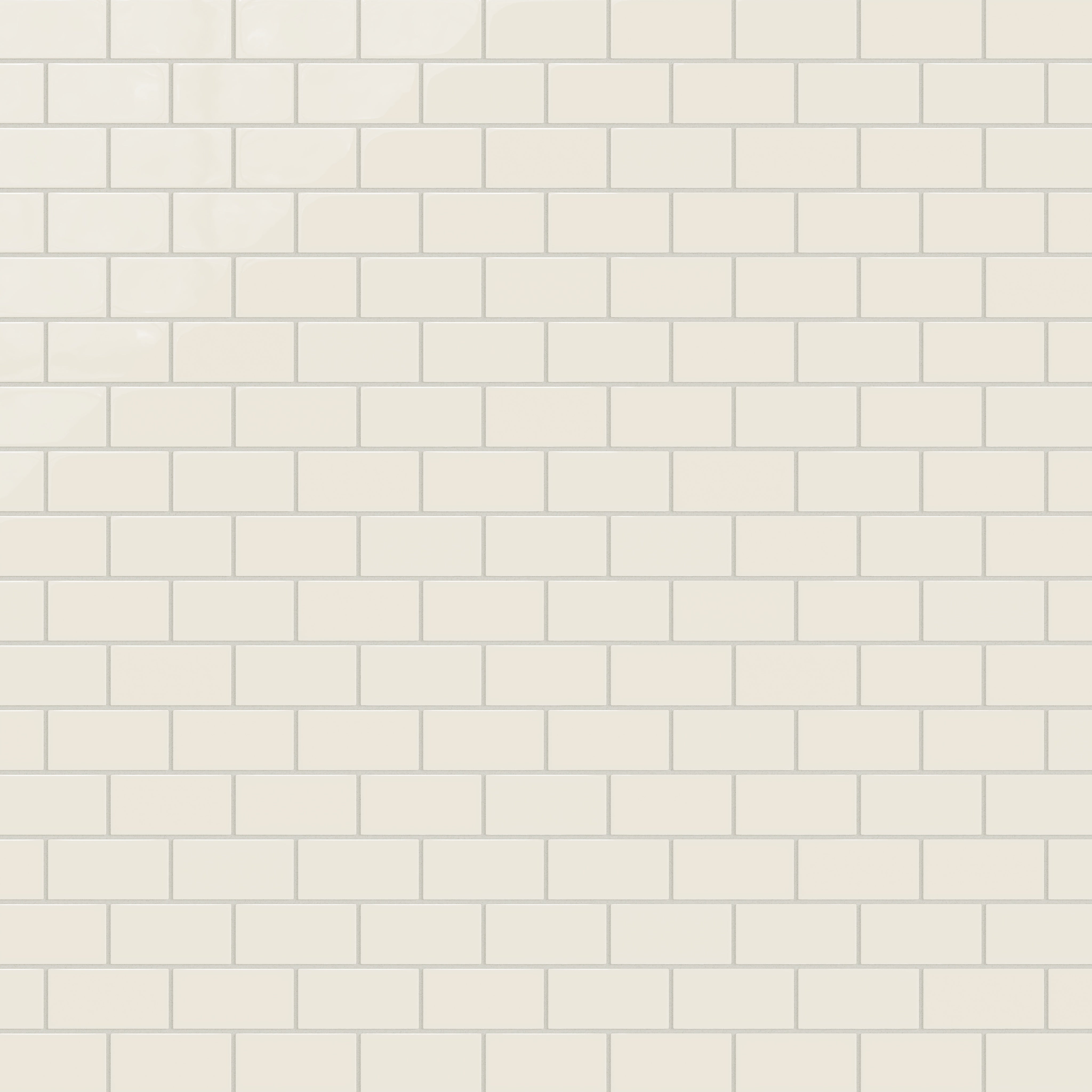 2x4 Half Offset Sheeted Natural Press Ceramic Mosaic Tile in Salt Creek Gloss
