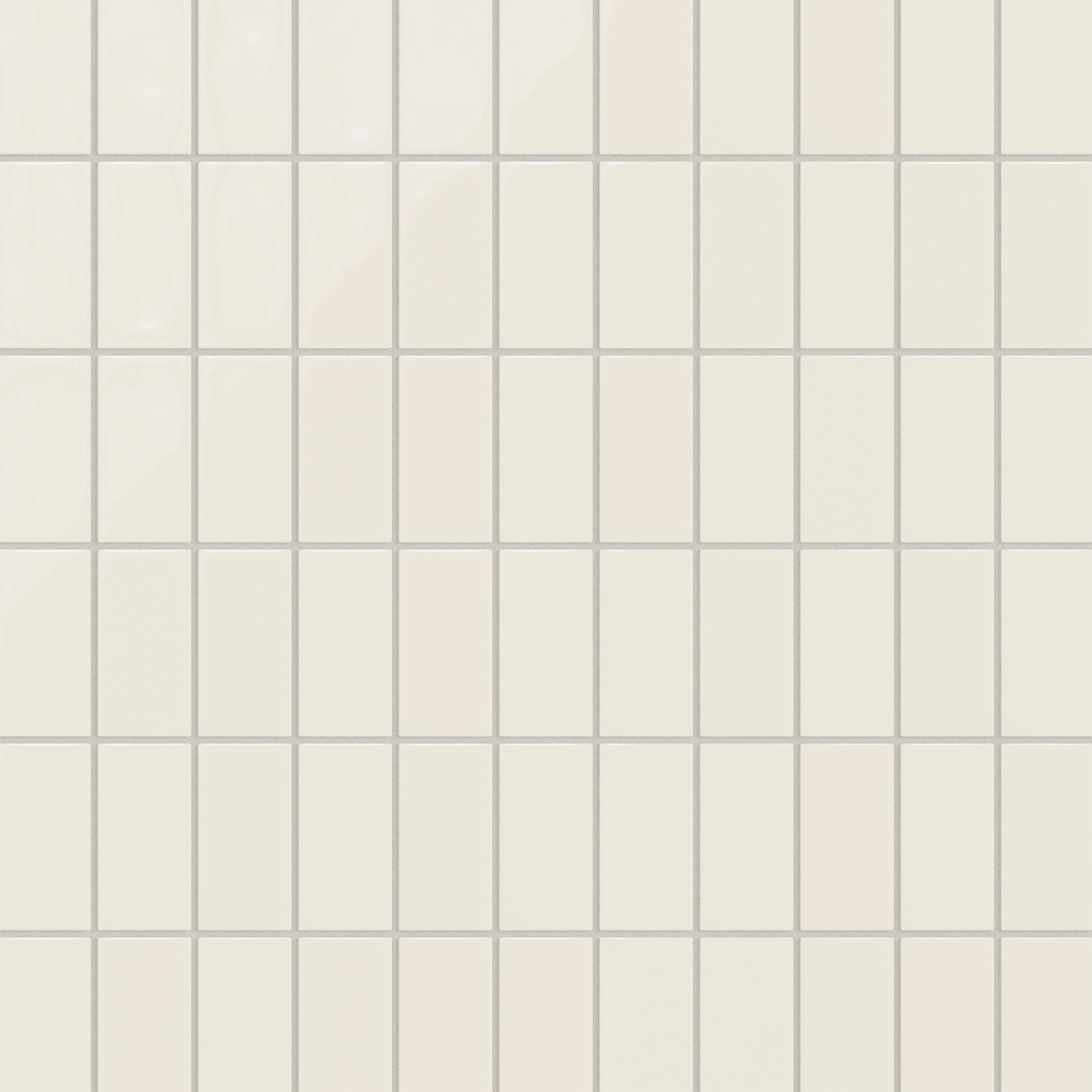 2x4 Straight Set Sheeted Natural Press Ceramic Mosaic Tile in Salt Creek Gloss
