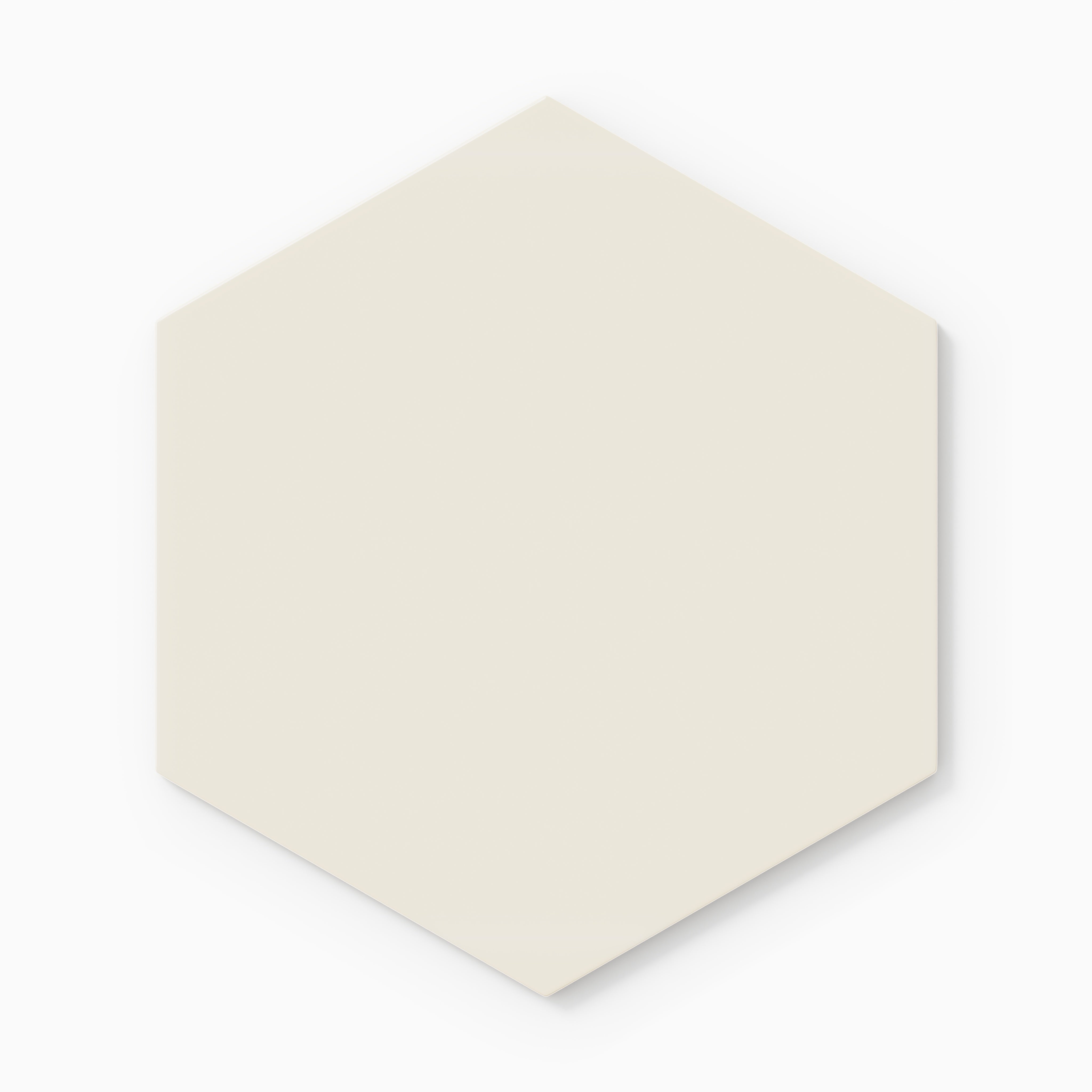 8" Hexagon Natural Press Ceramic Tile in Salt Creek Gloss