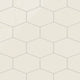 Elongated Hexagon Natural Press Ceramic Tile in Salt Creek Gloss