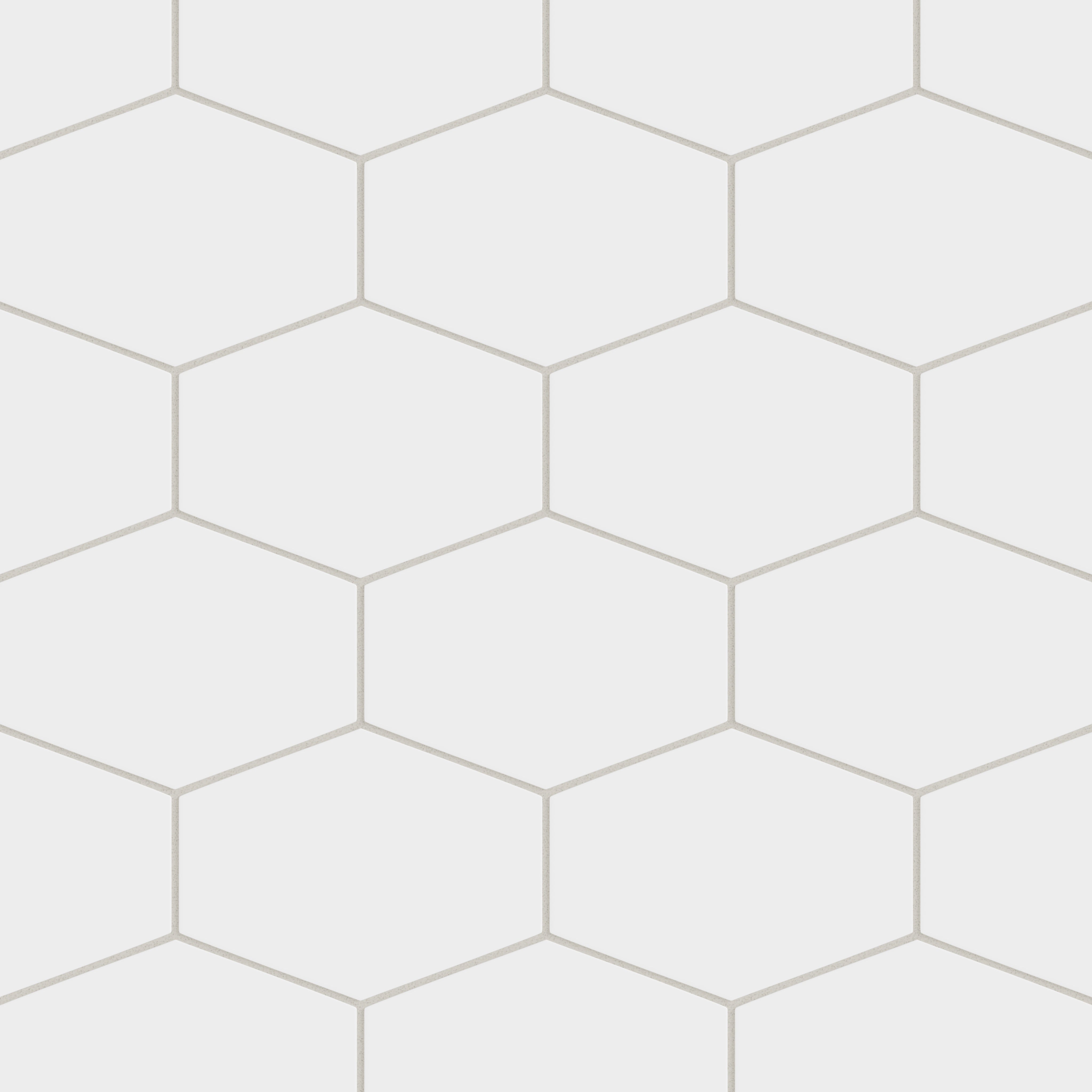 Elongated Hexagon Natural Press Ceramic Tile in Salt Creek Matte