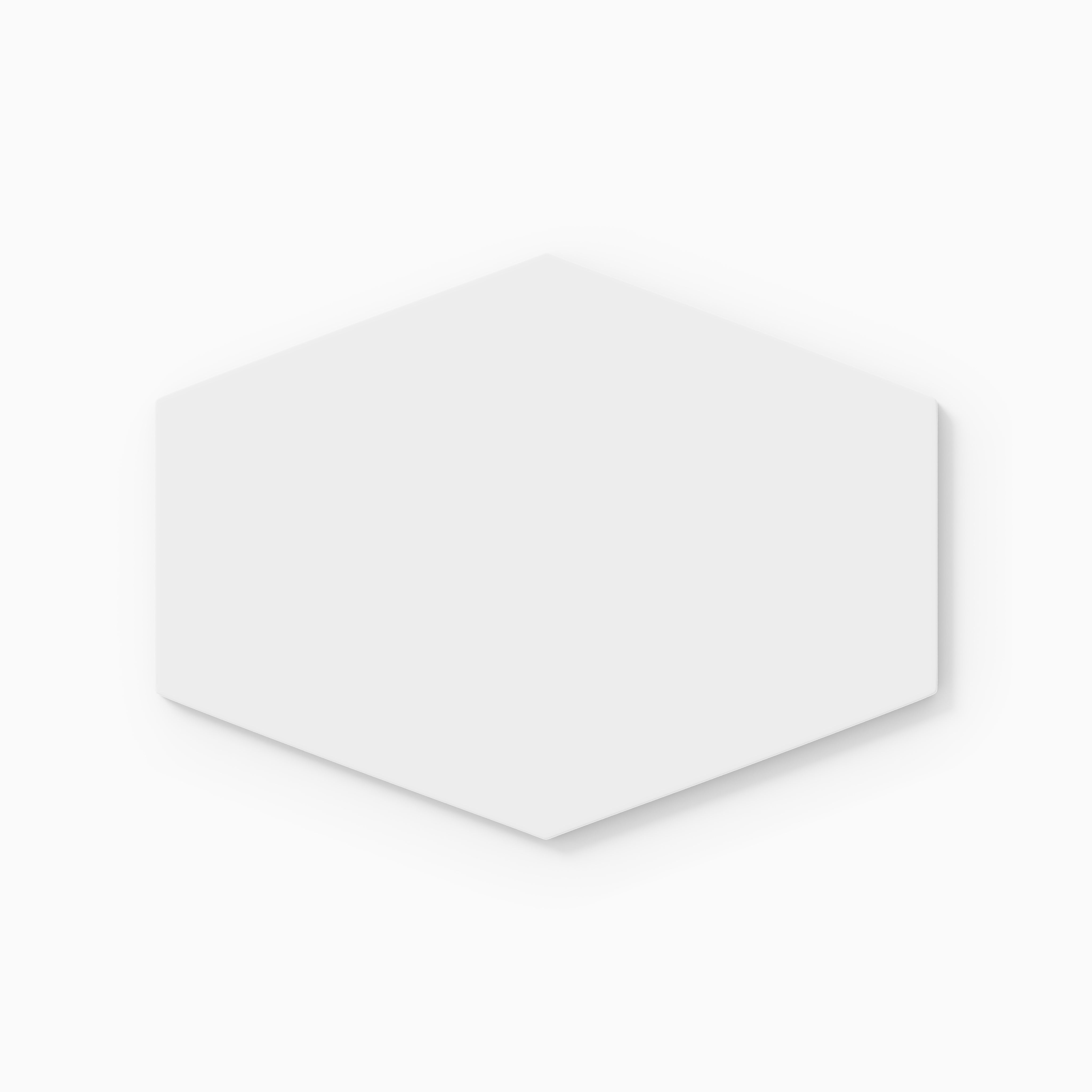 Elongated Hexagon Natural Press Ceramic Tile in Salt Creek Matte