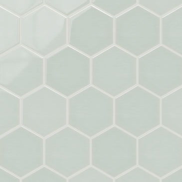 6" Hexagon Original Ceramic Tile in Salton Sea Gloss