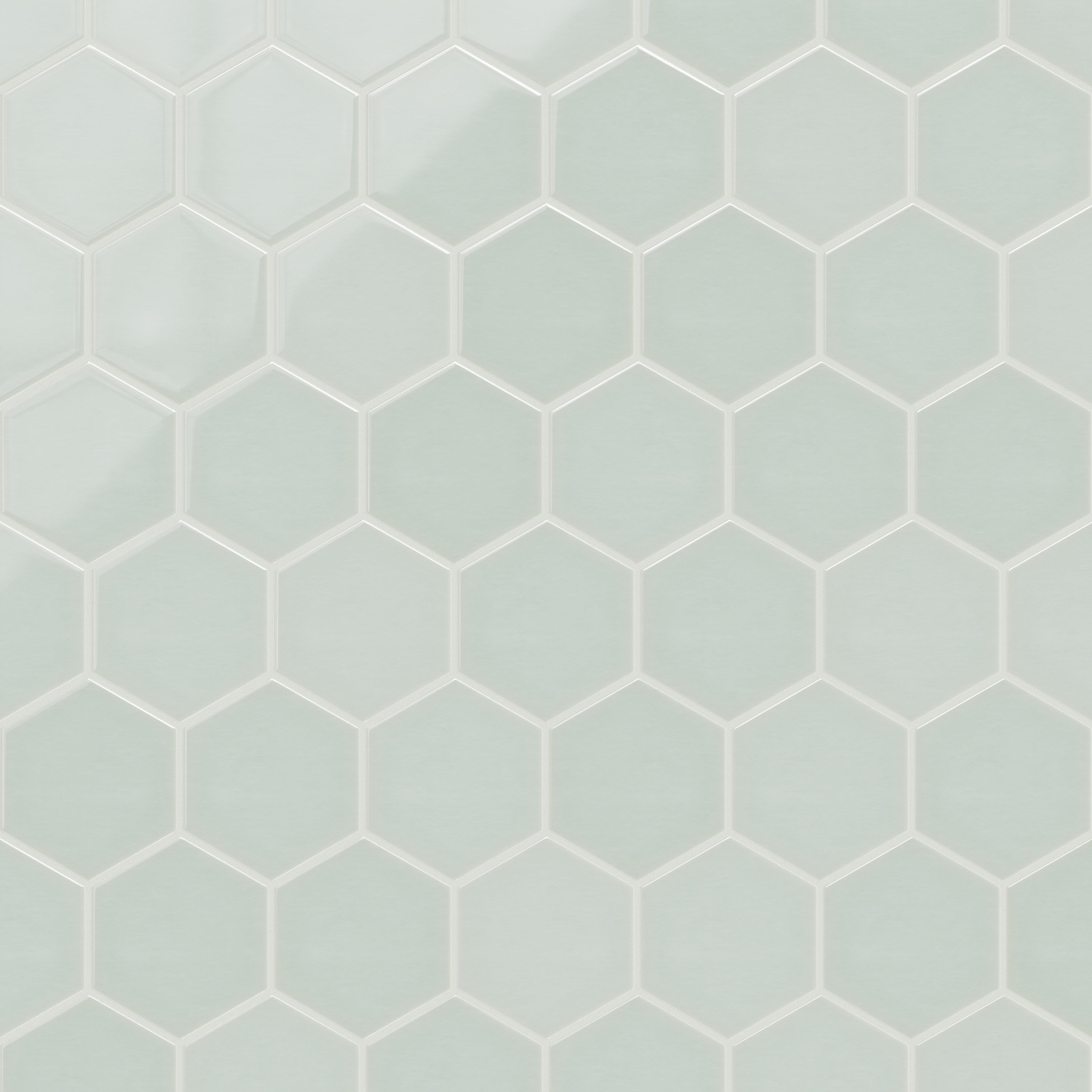 6" Hexagon Original Ceramic Tile in Salton Sea Gloss