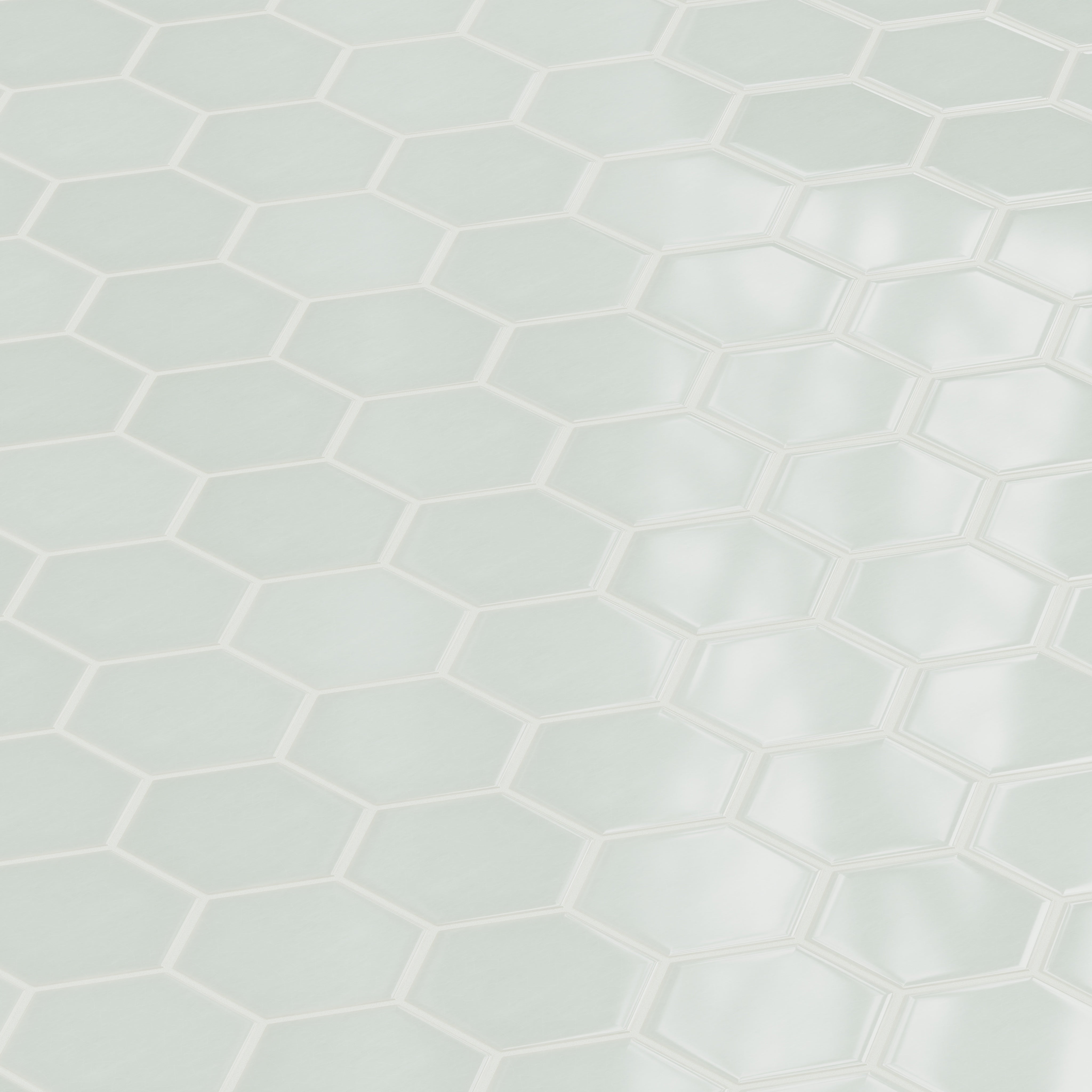 6" Hexagon Original Ceramic Tile in Salton Sea Gloss