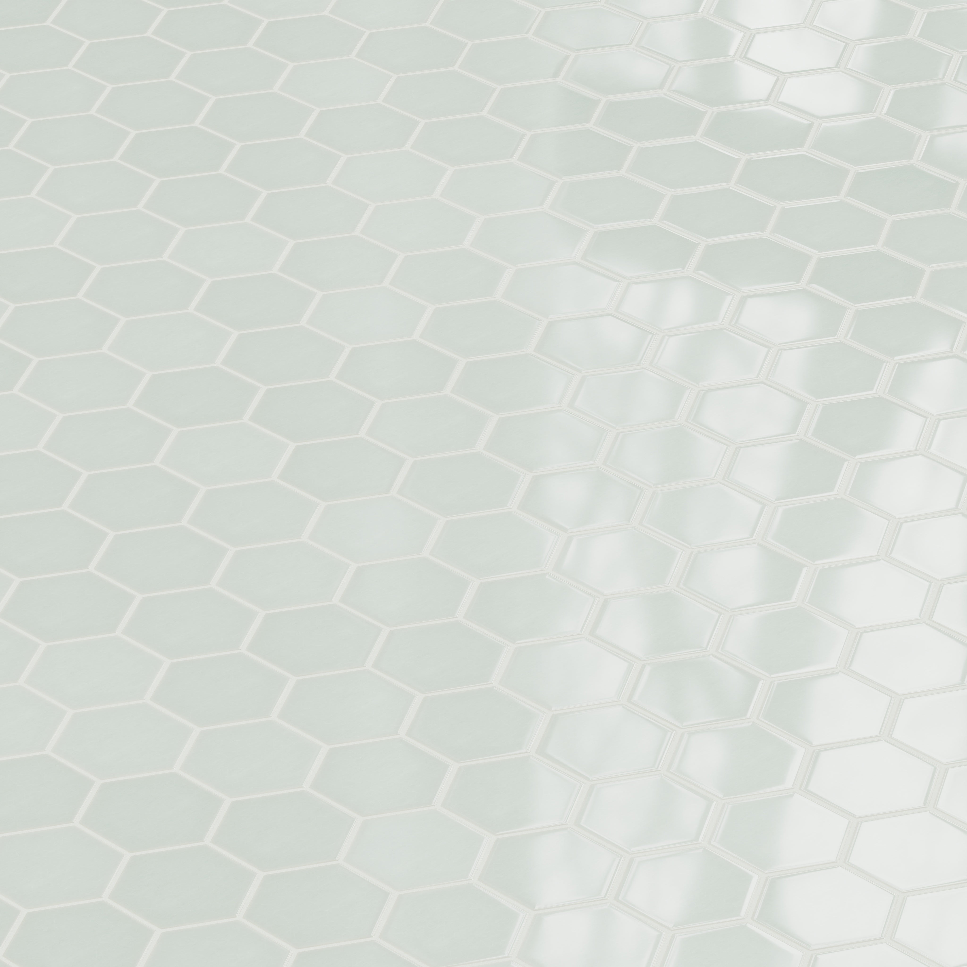 6" Hexagon Original Ceramic Tile in Salton Sea Gloss
