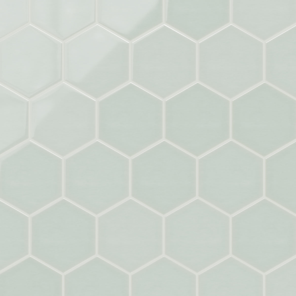 8" Hexagon Original Ceramic Tile in Salton Sea Gloss