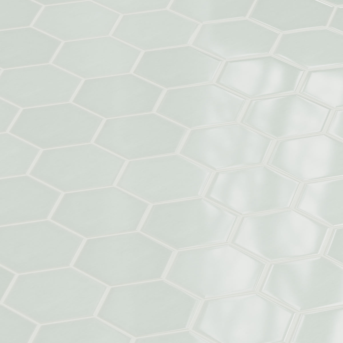 8" Hexagon Original Ceramic Tile in Salton Sea Gloss