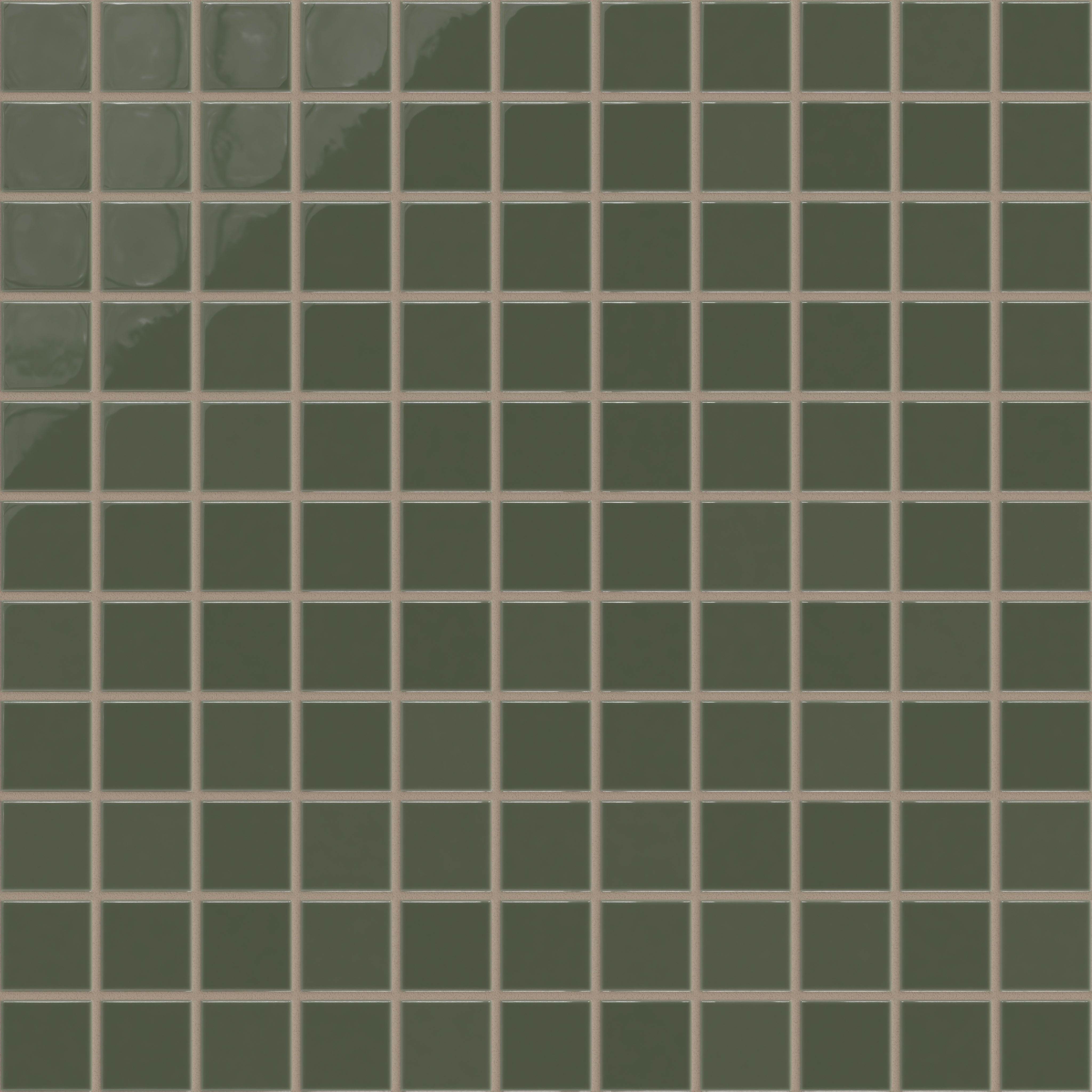 2x2 Straight Set Sheeted Natural Press Ceramic Mosaic Tile in San Juan Gloss