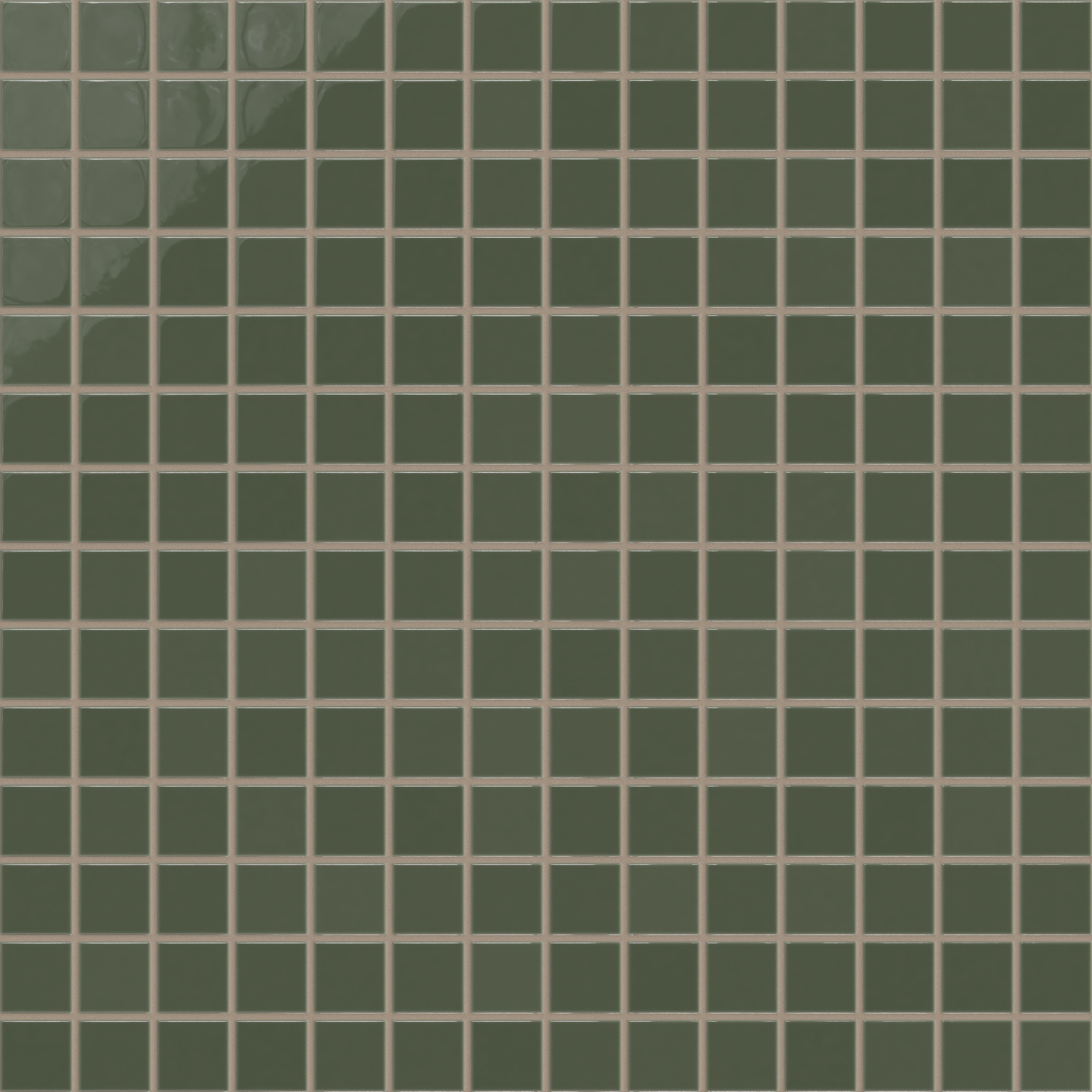 2x2 Straight Set Sheeted Natural Press Ceramic Mosaic Tile in San Juan Gloss