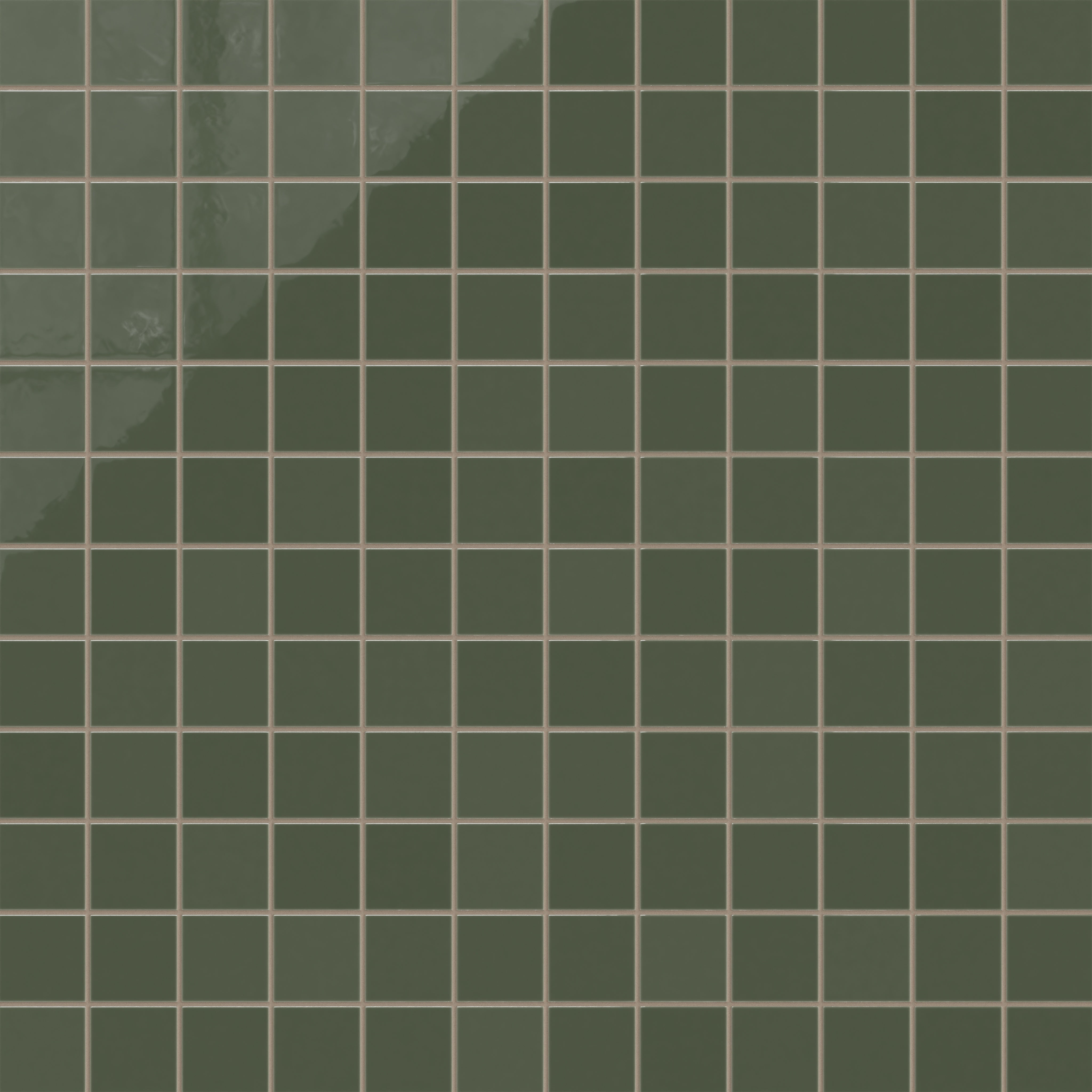 3x3 Straight Set Sheeted Natural Press Ceramic Mosaic Tile in San Juan Gloss