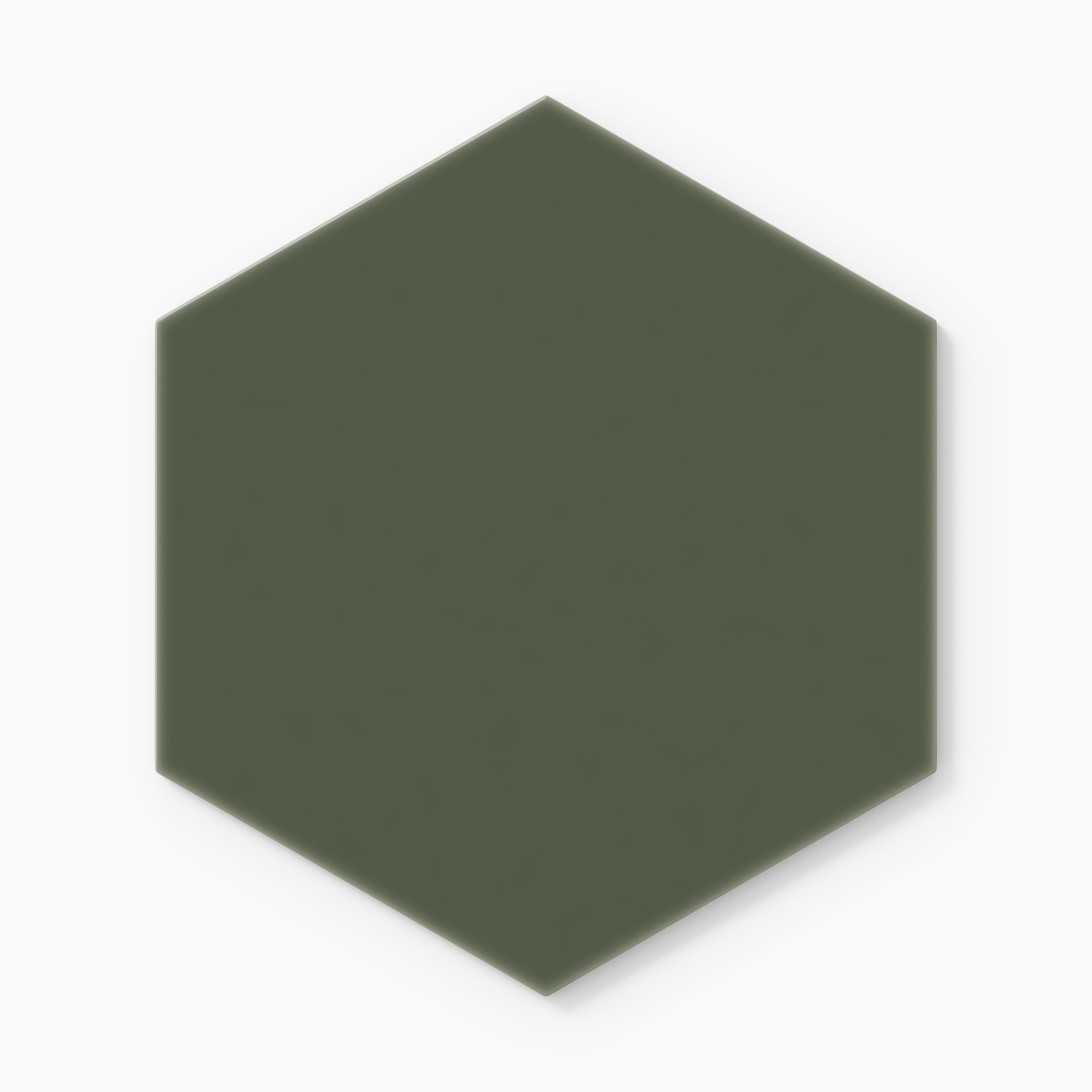 8" Hexagon Natural Press Ceramic Tile in San Juan Gloss