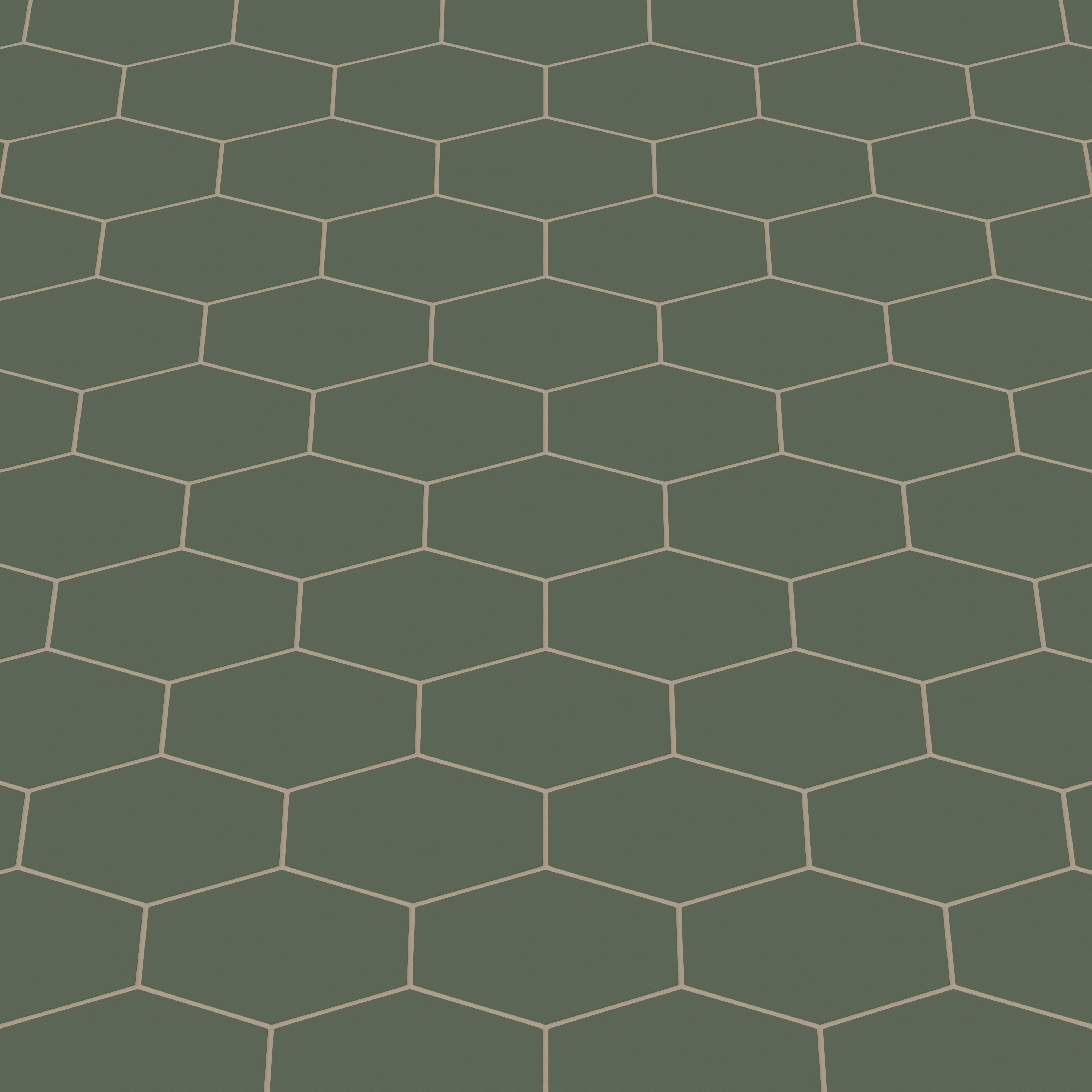 Elongated Hexagon Natural Press Ceramic Tile in San Juan Matte