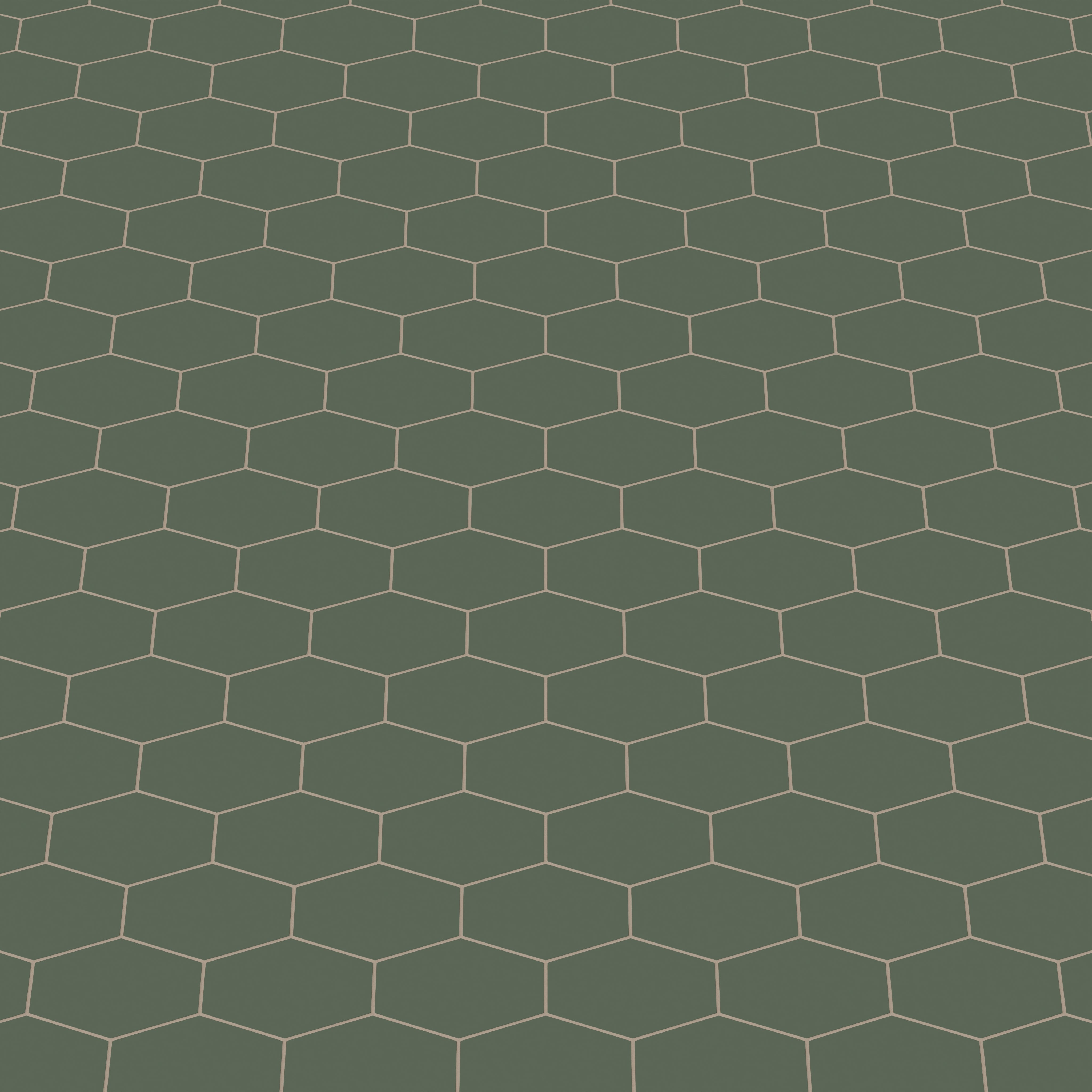 Elongated Hexagon Natural Press Ceramic Tile in San Juan Matte