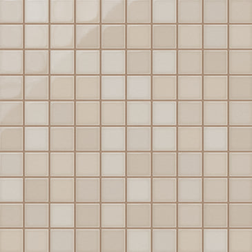 2x2 Straight Set Sheeted Original Ceramic Mosaic Tile in Sand Dune Gloss