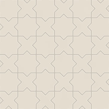 Mini Star & Cross Original Ceramic Tile in Sand Dune Matte