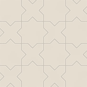 Star & Cross Original Ceramic Tile in Sand Dune Matte