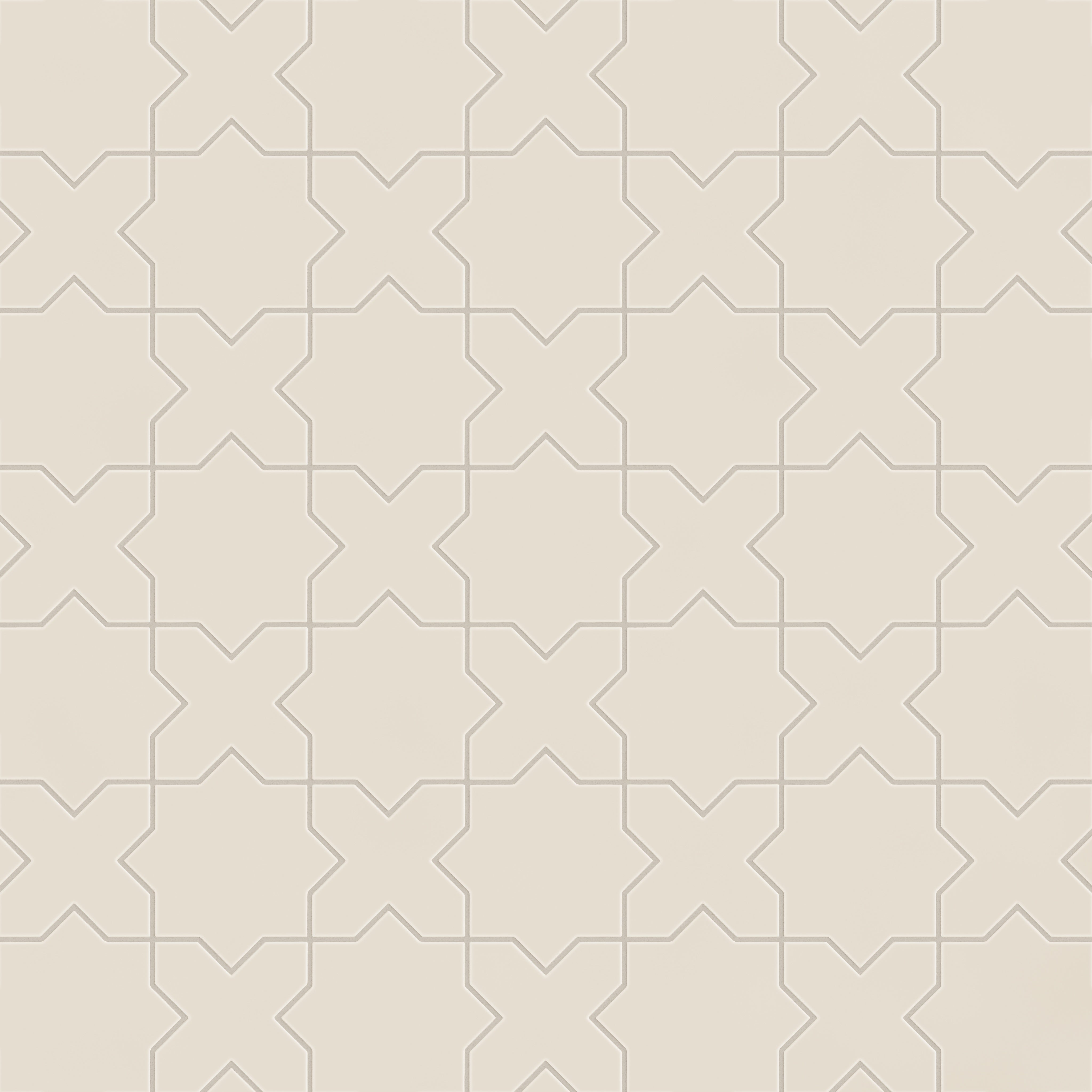 Star & Cross Original Ceramic Tile in Sand Dune Matte