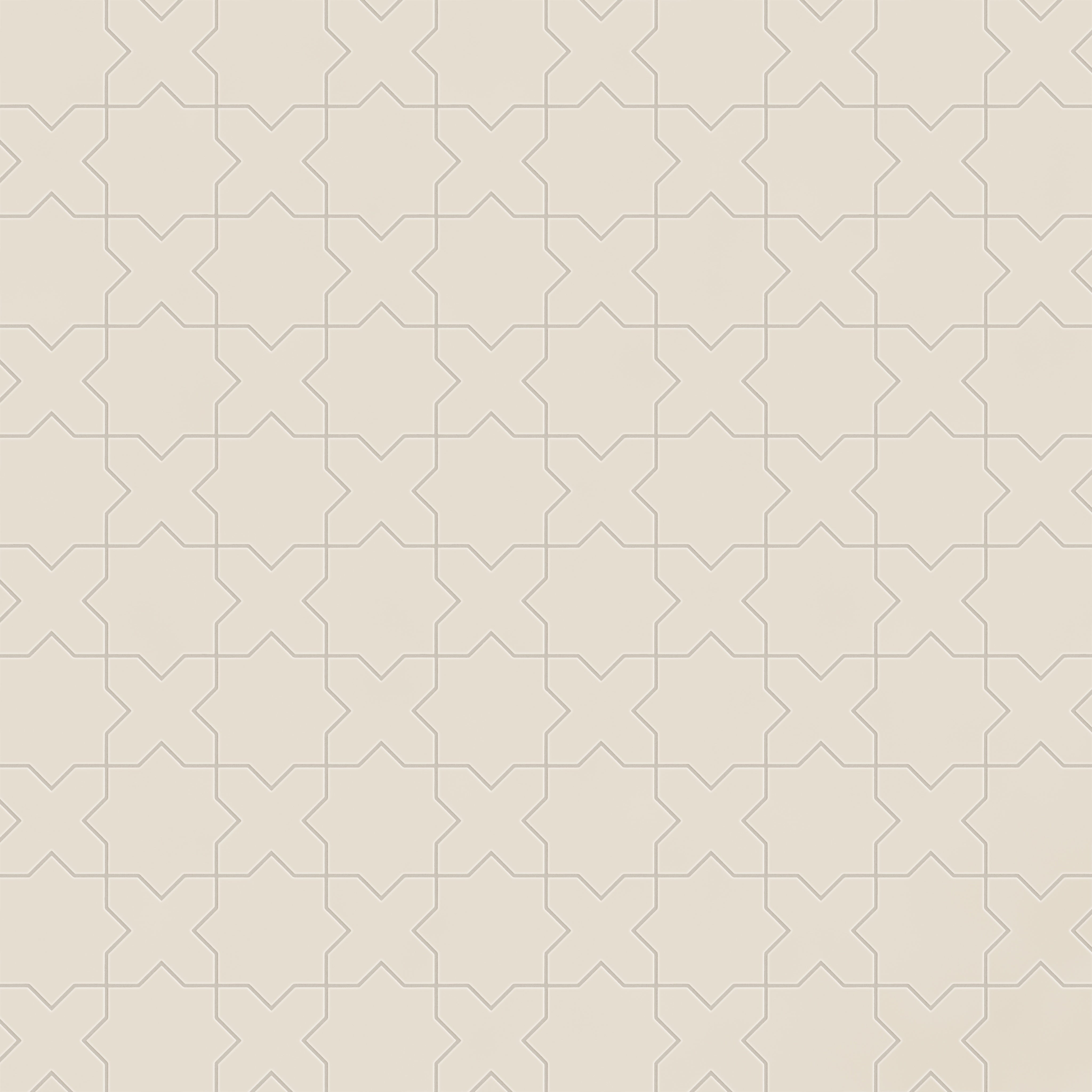 Star & Cross Original Ceramic Tile in Sand Dune Matte