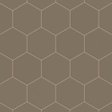 6" Hexagon Original Ceramic Tile in Sandstone Matte