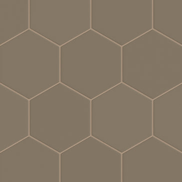 8" Hexagon Original Ceramic Tile in Sandstone Matte