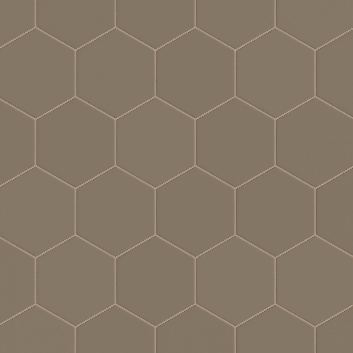 8" Hexagon Original Ceramic Tile in Sandstone Matte