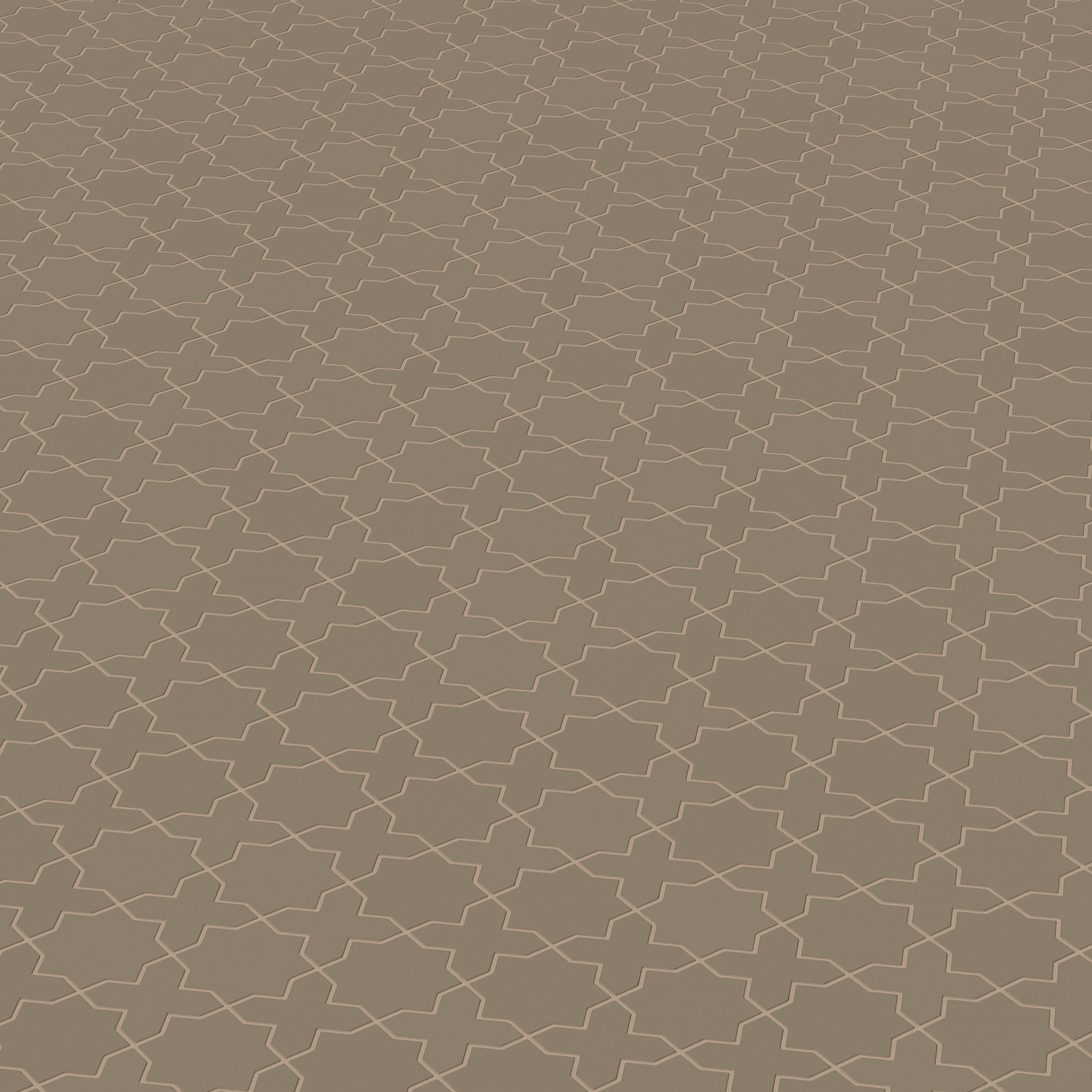 Mini Star & Cross Original Ceramic Tile in Sandstone Matte