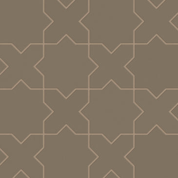 Star & Cross Original Ceramic Tile in Sandstone Matte