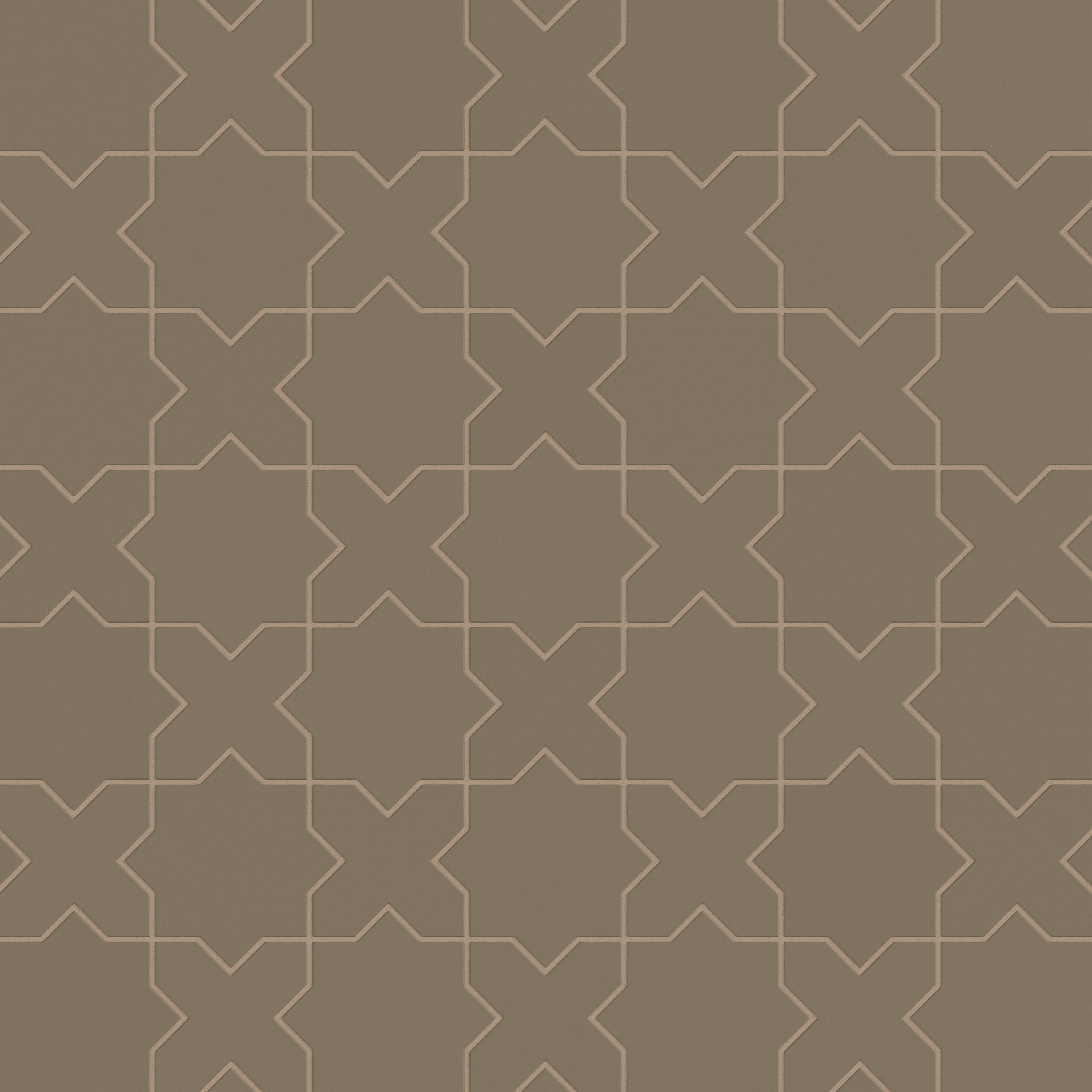 Star & Cross Original Ceramic Tile in Sandstone Matte
