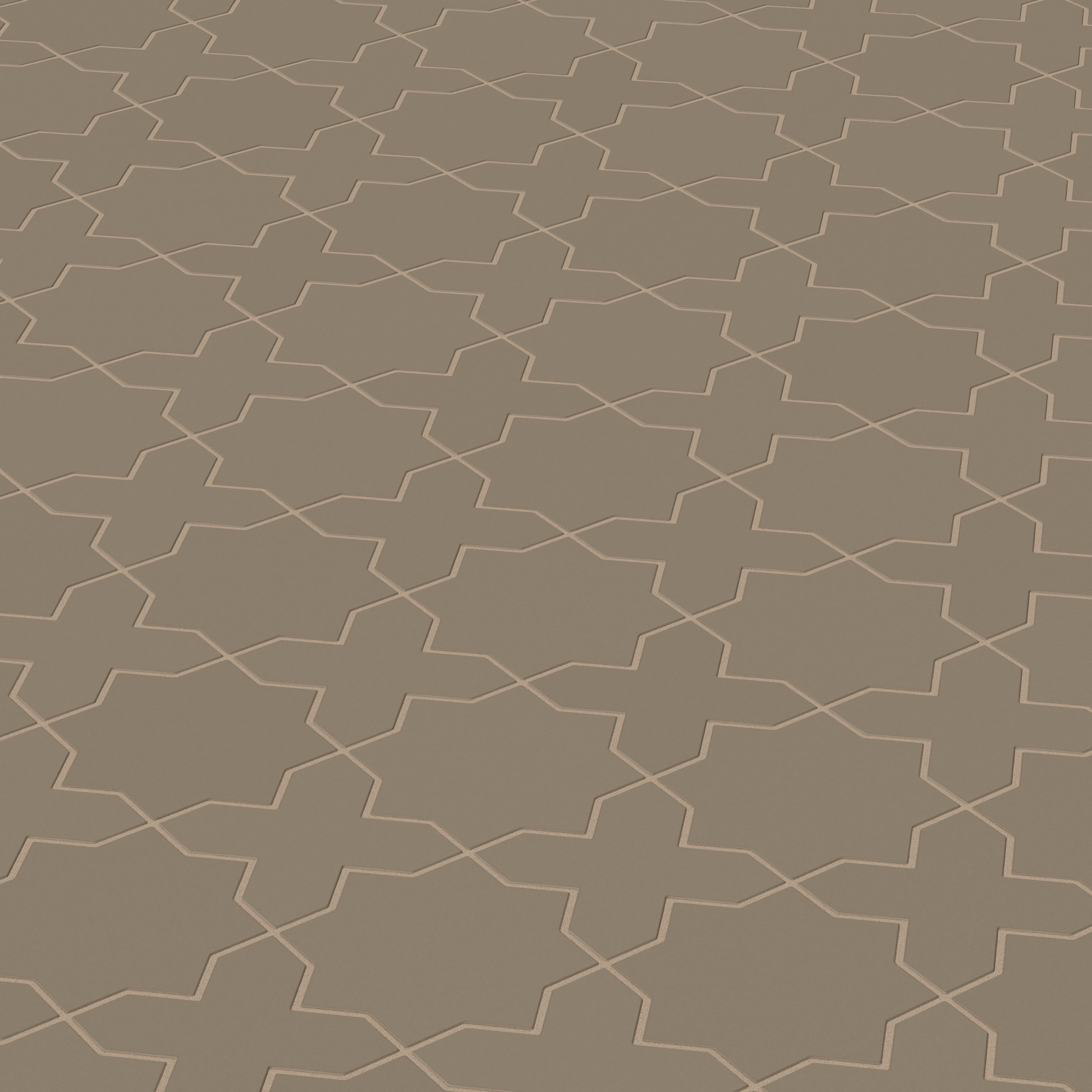 Star & Cross Original Ceramic Tile in Sandstone Matte