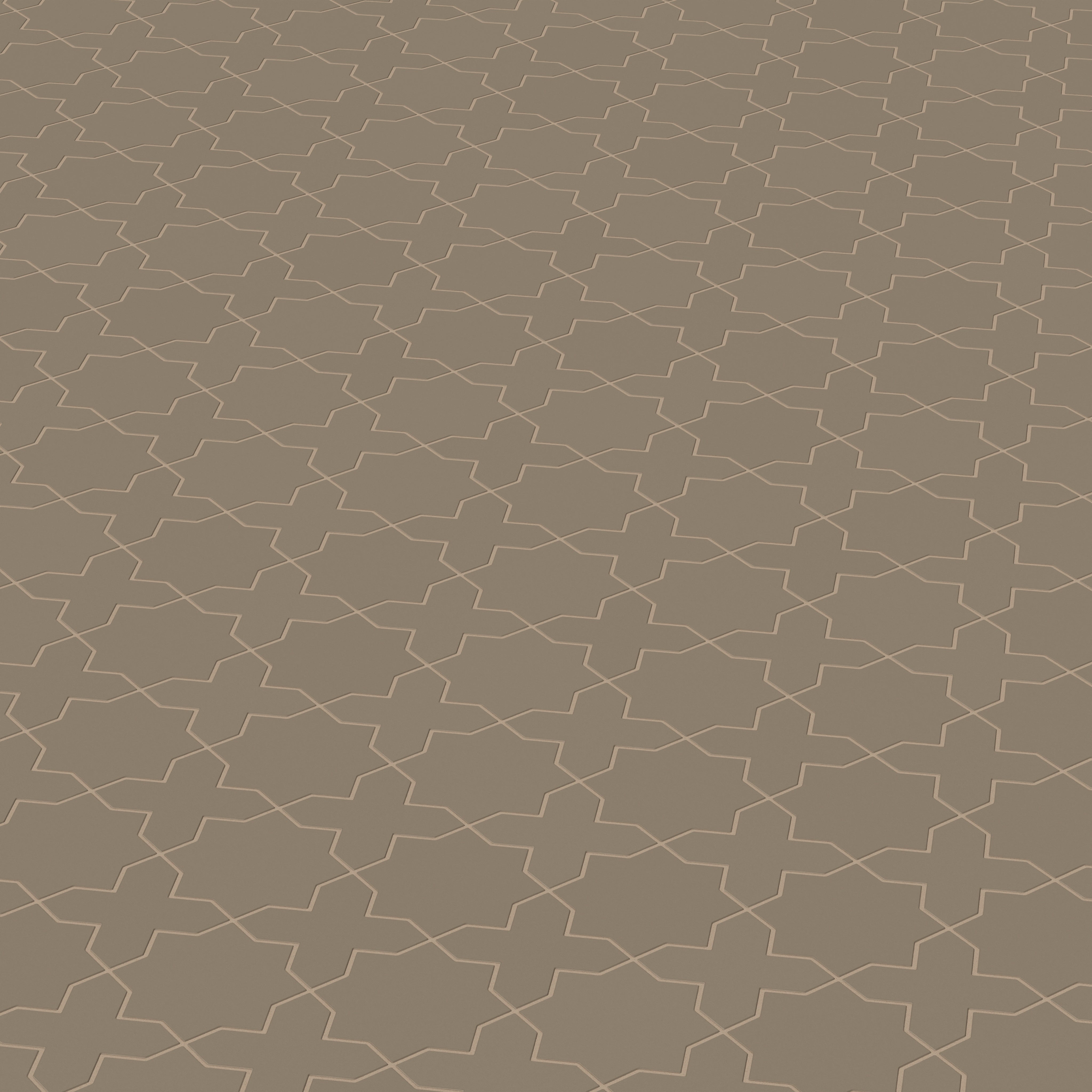 Star & Cross Original Ceramic Tile in Sandstone Matte