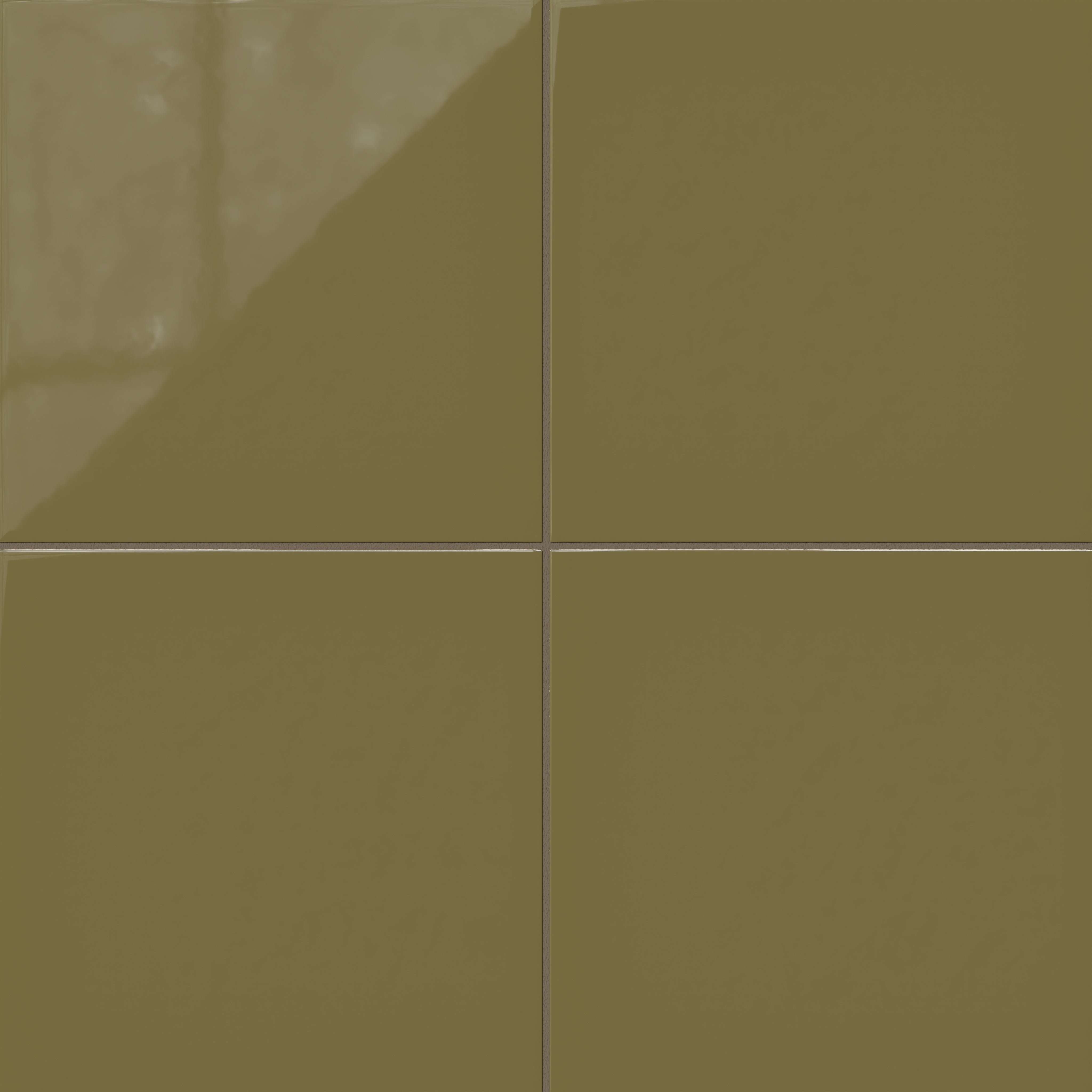 12x12 Natural Press Ceramic Tile in Sap Green Gloss