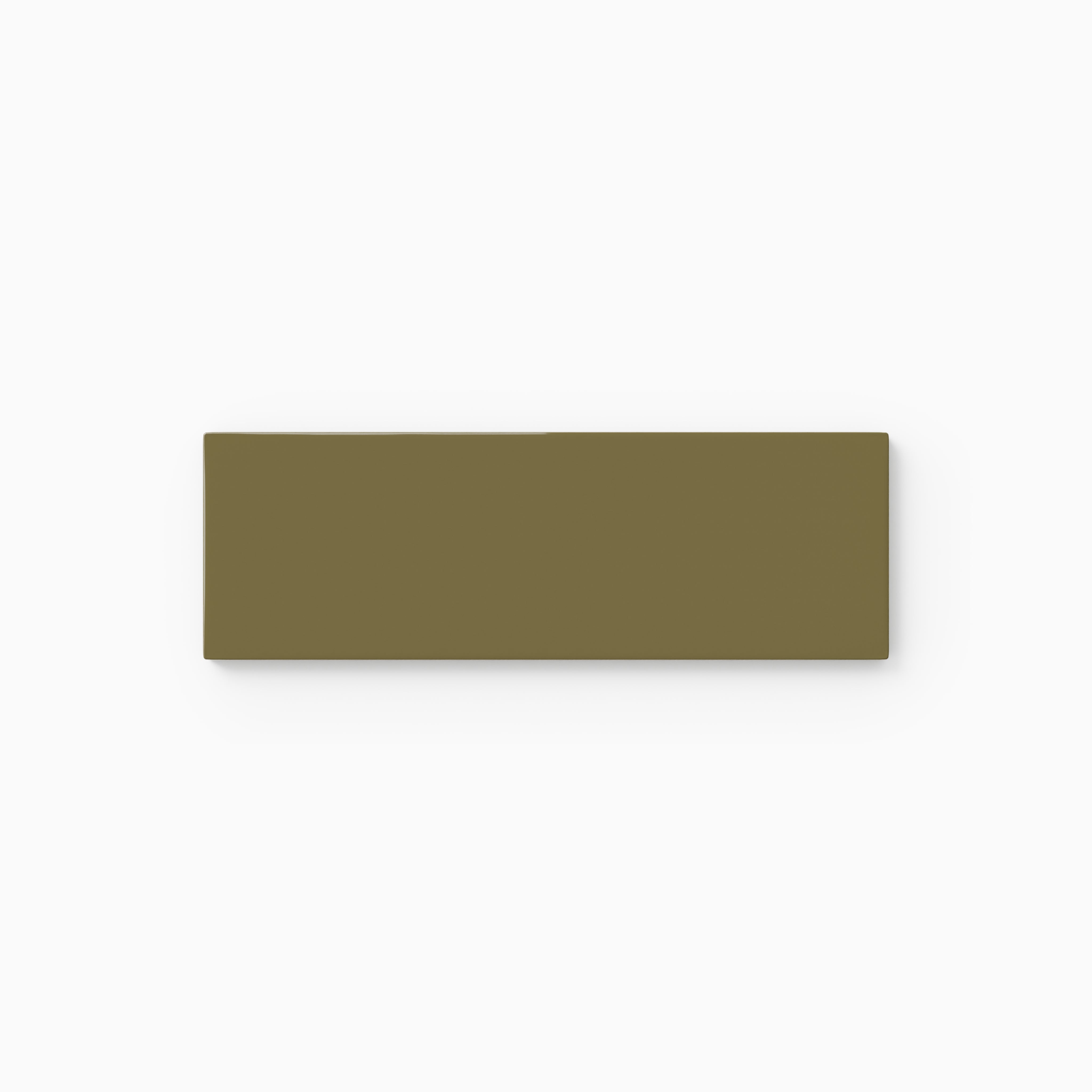 2x6 Natural Press Ceramic Tile in Sap Green Gloss