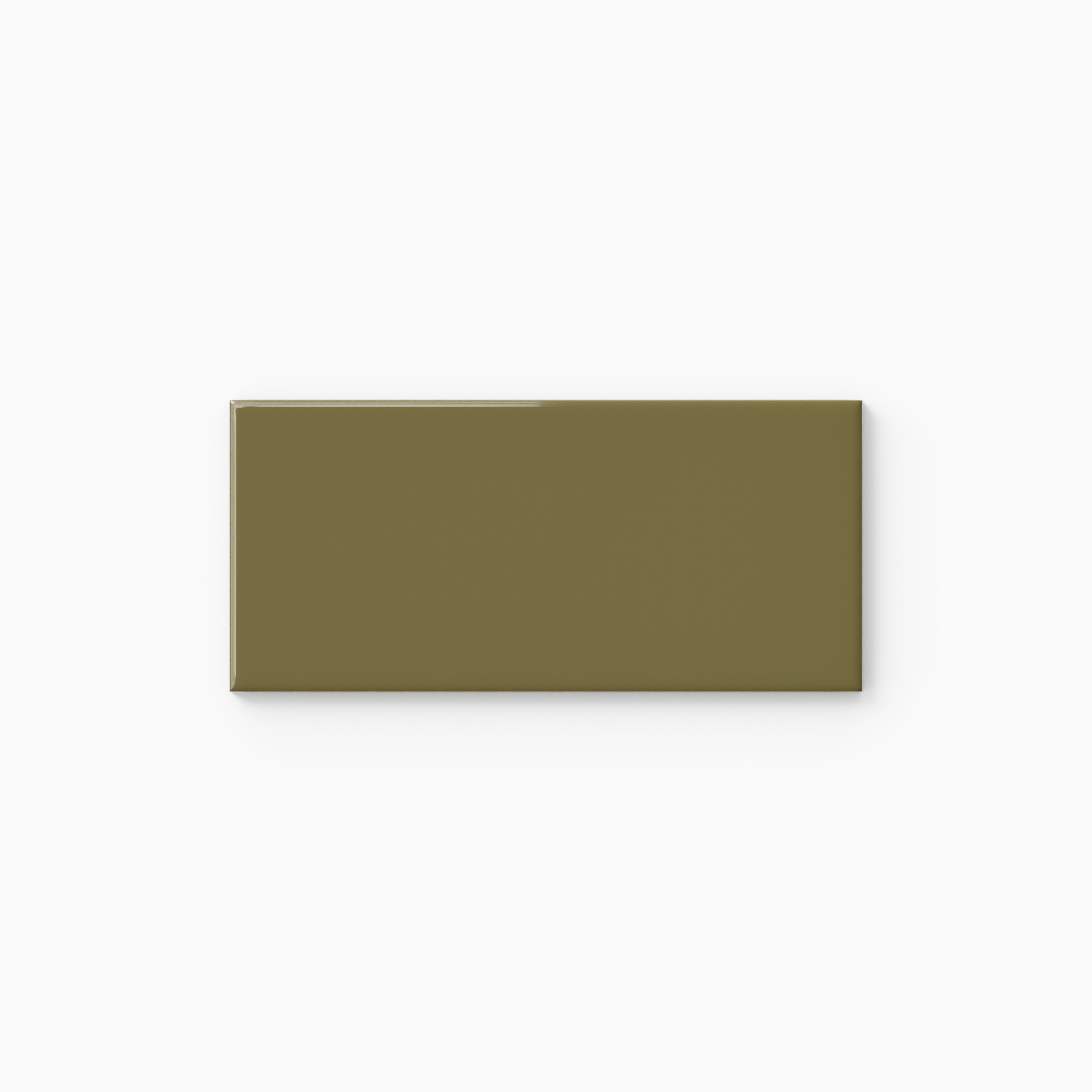 3x6 Natural Press Ceramic Tile in Sap Green Gloss
