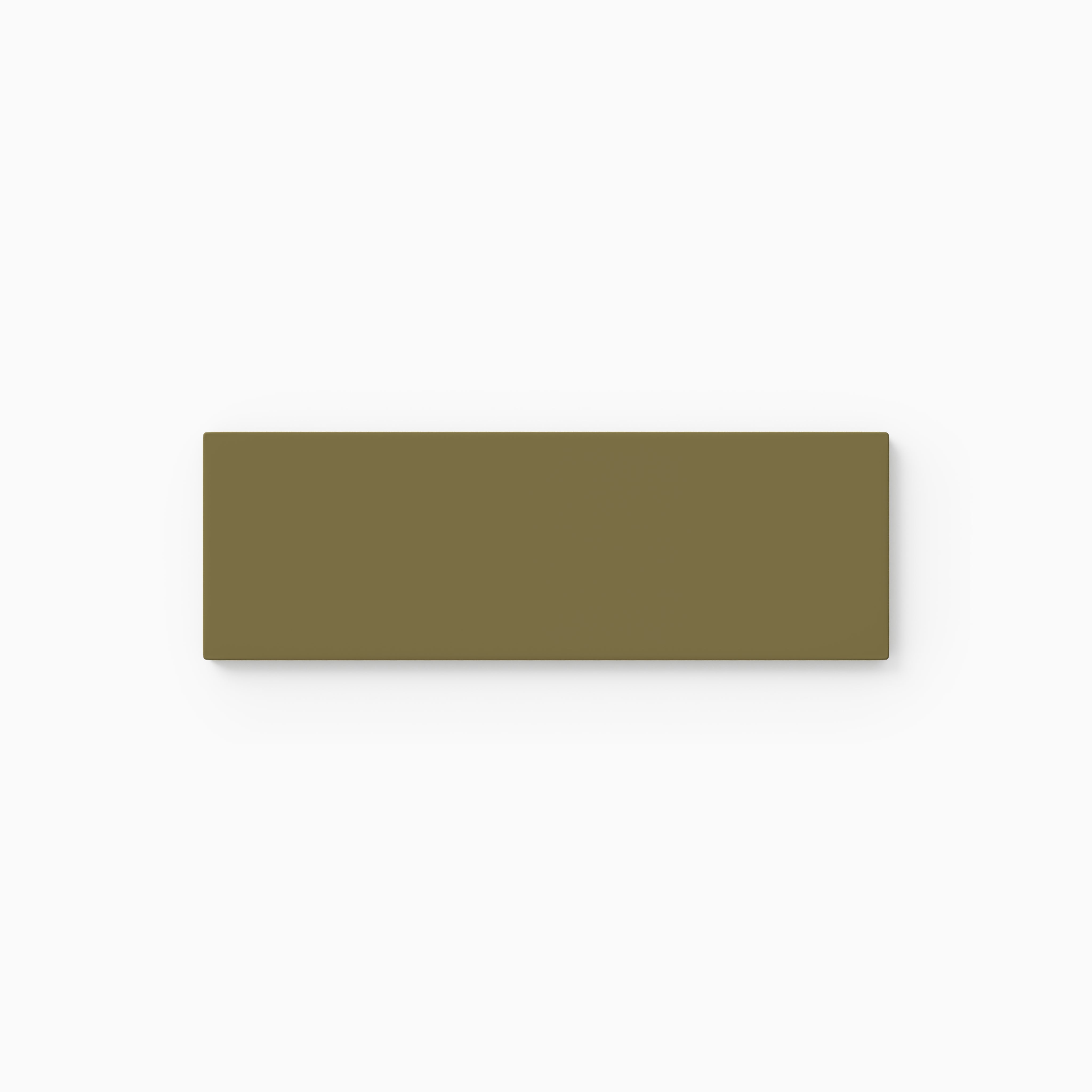 2x6 Natural Press Ceramic Tile in Sap Green Matte