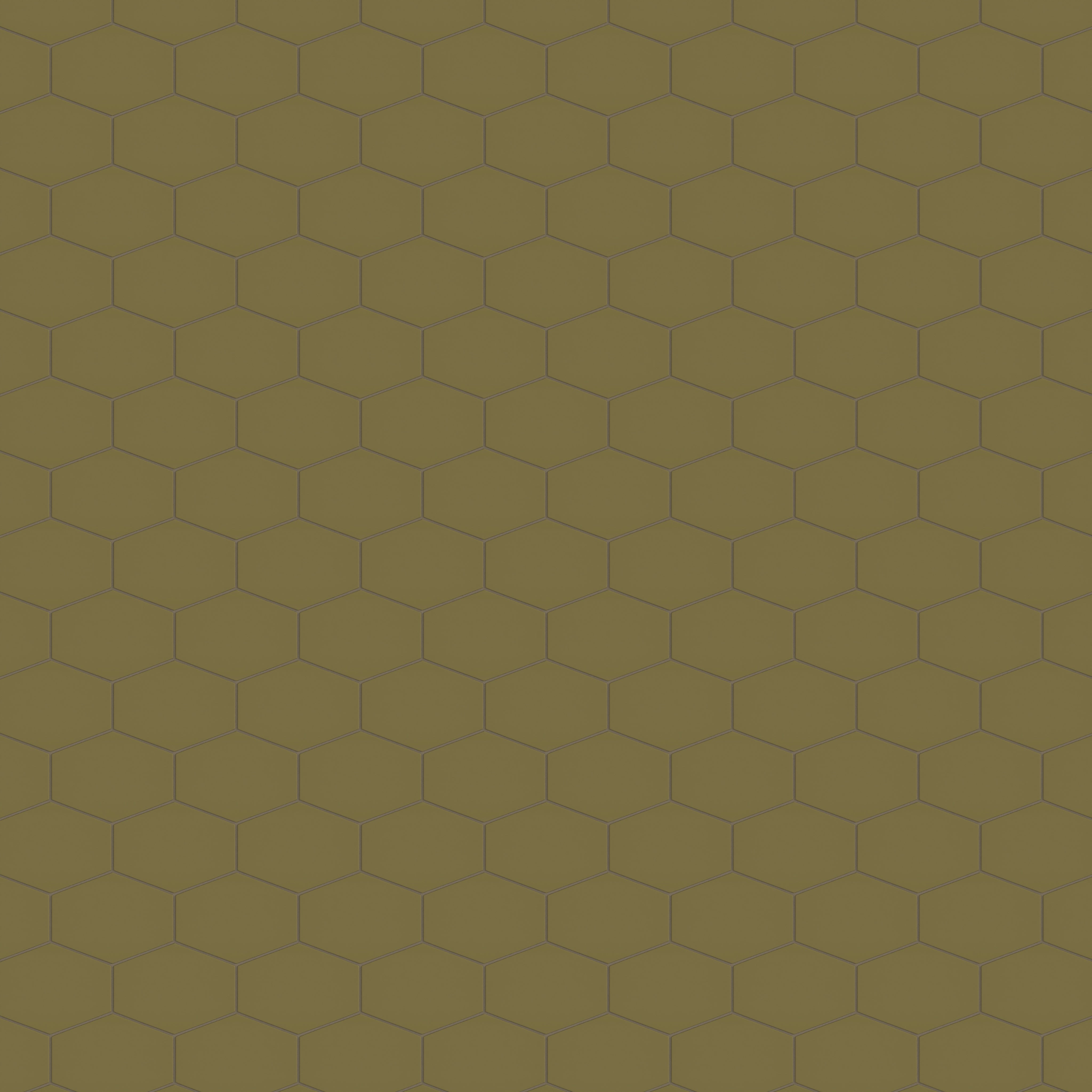 Elongated Hexagon Natural Press Ceramic Tile in Sap Green Matte