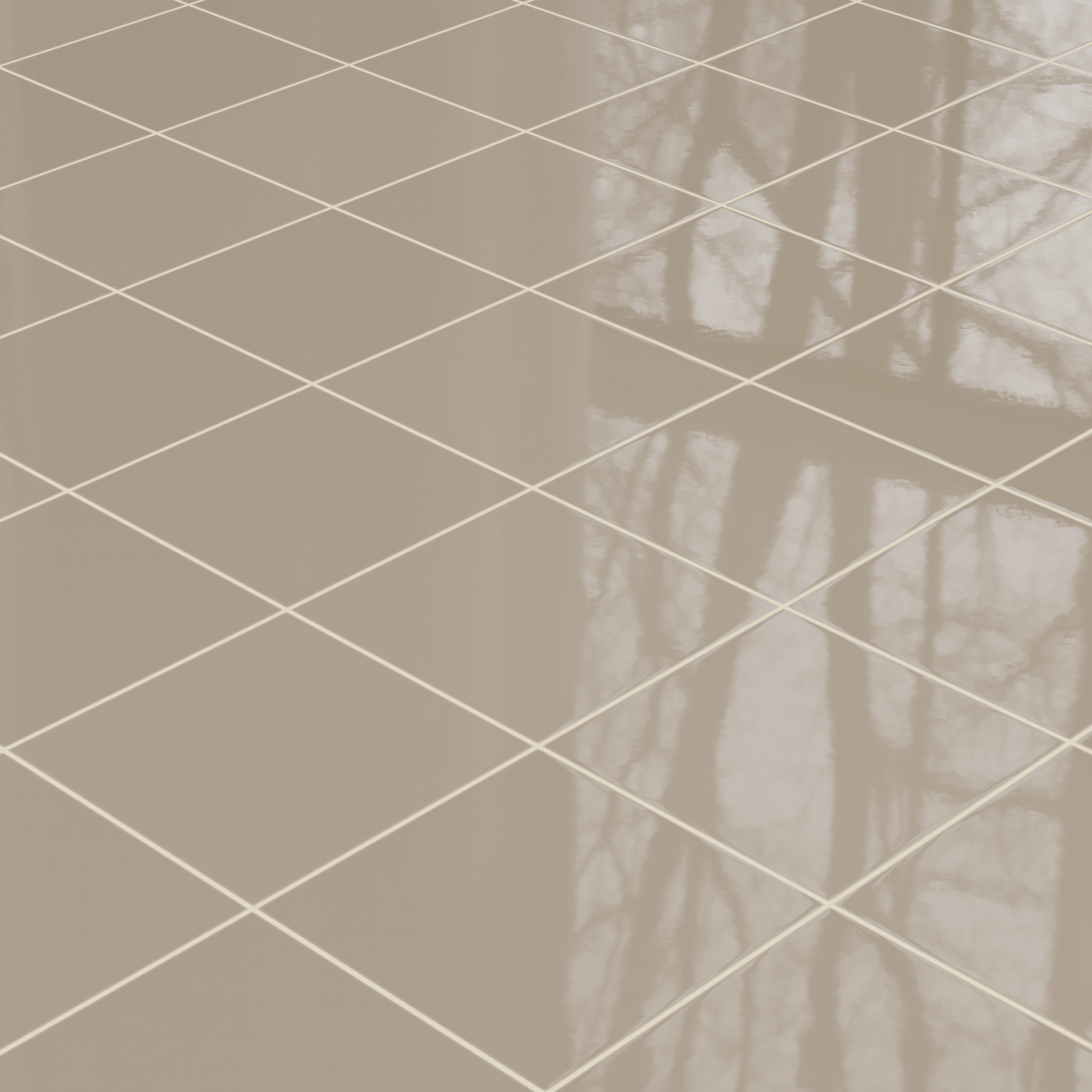 12x12 Natural Press Ceramic Tile in Sawtooth Gloss