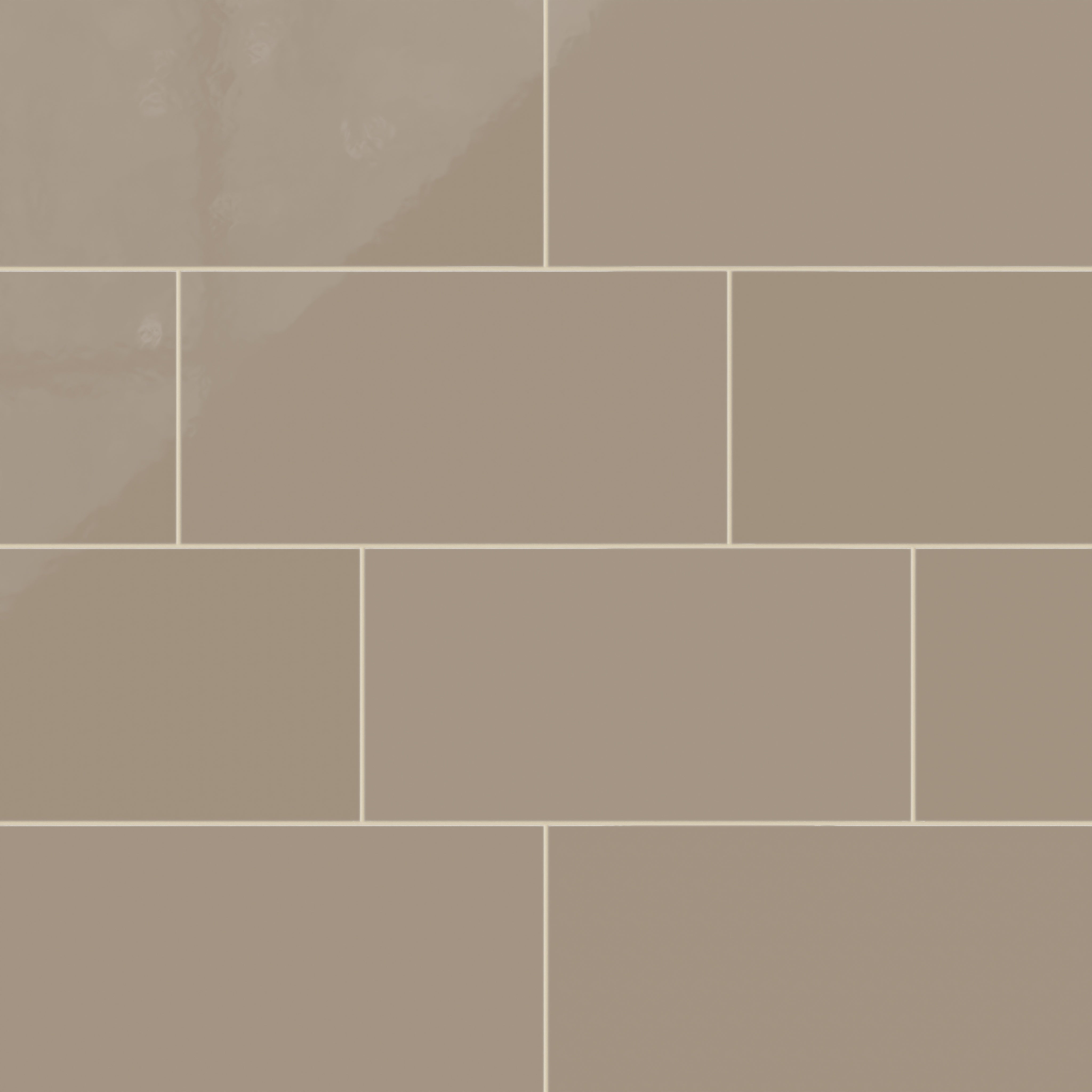 12x24 Natural Press Ceramic Tile in Sawtooth Gloss