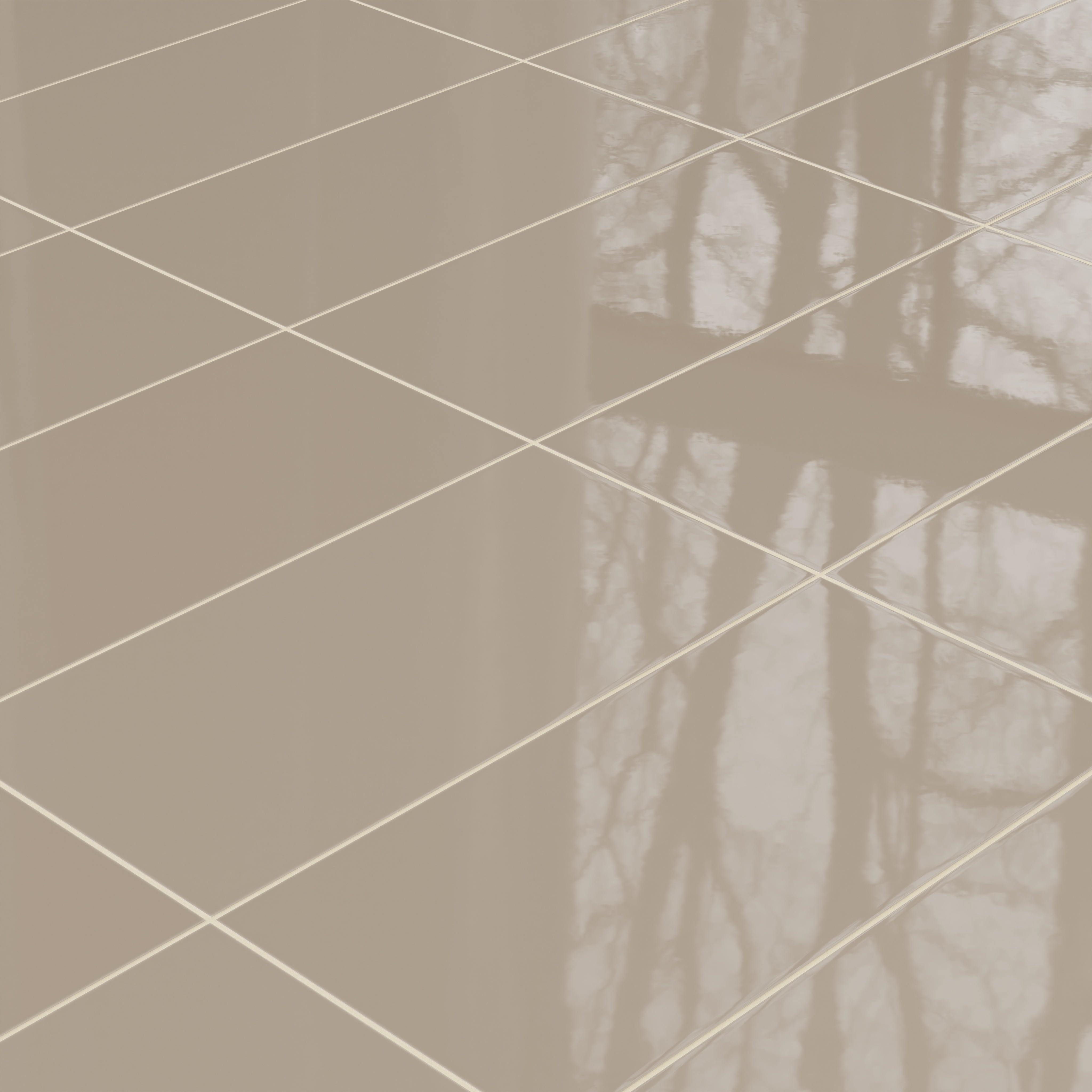 12x24 Natural Press Ceramic Tile in Sawtooth Gloss