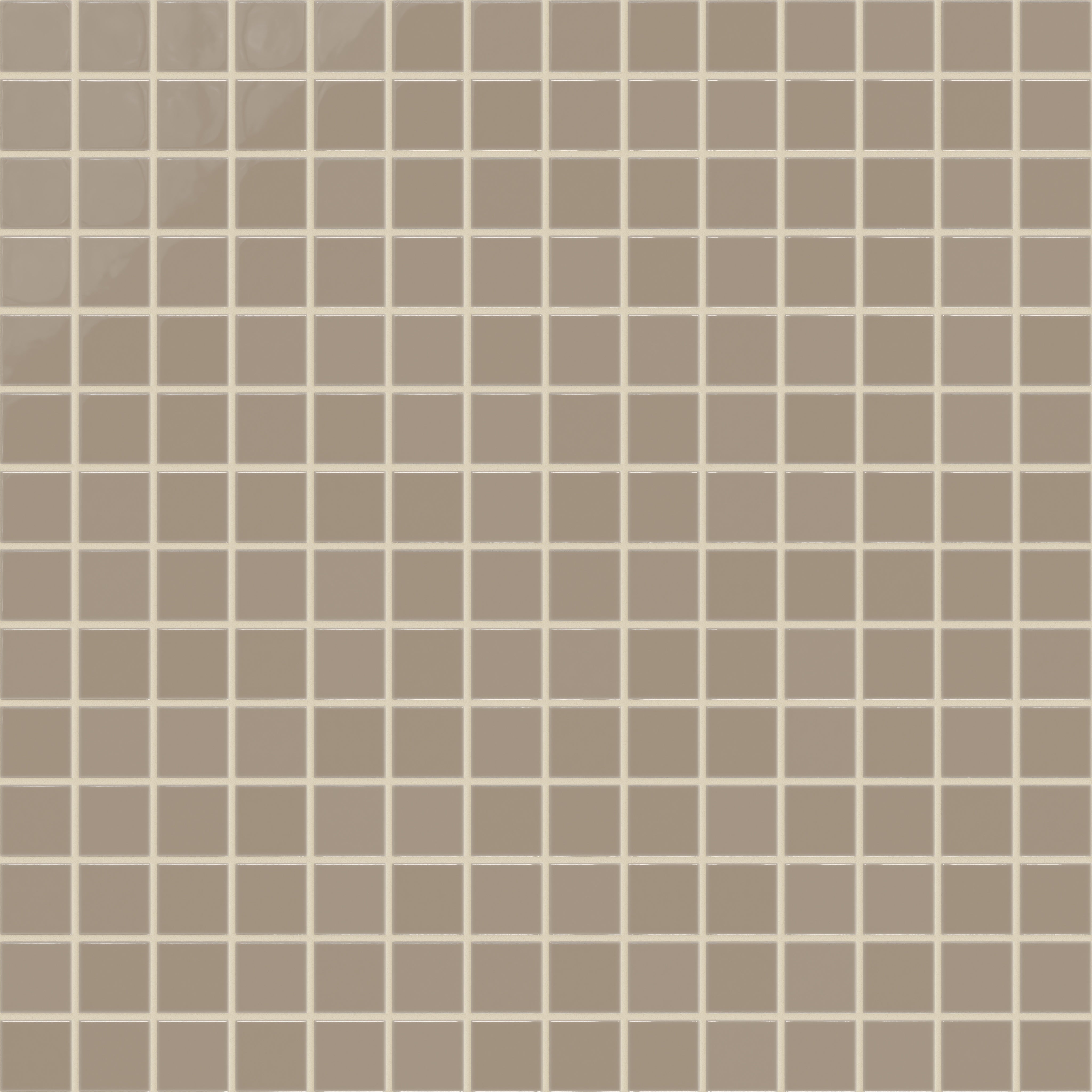 2x2 Straight Set Sheeted Natural Press Ceramic Mosaic Tile in Sawtooth Gloss